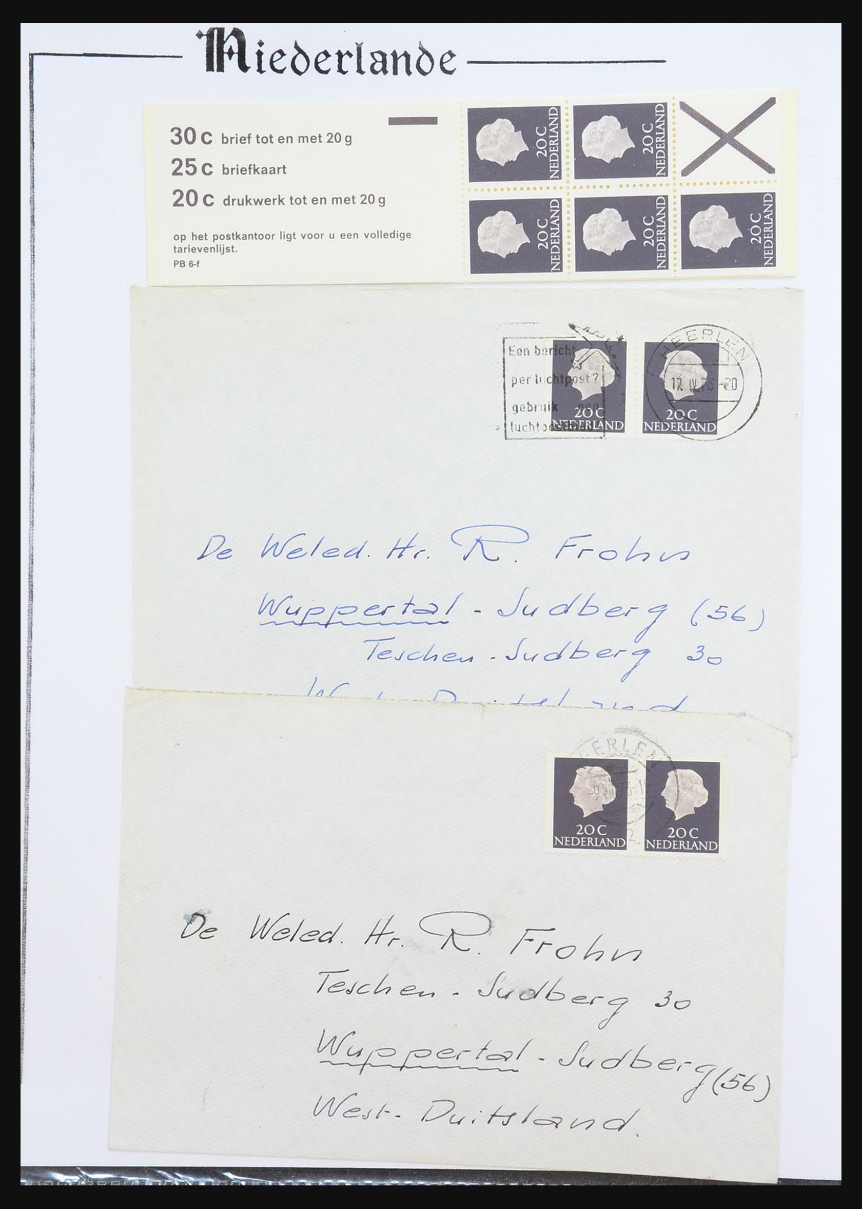 31311 020 - 31311 Netherlands stamp booklets 1964-1994.