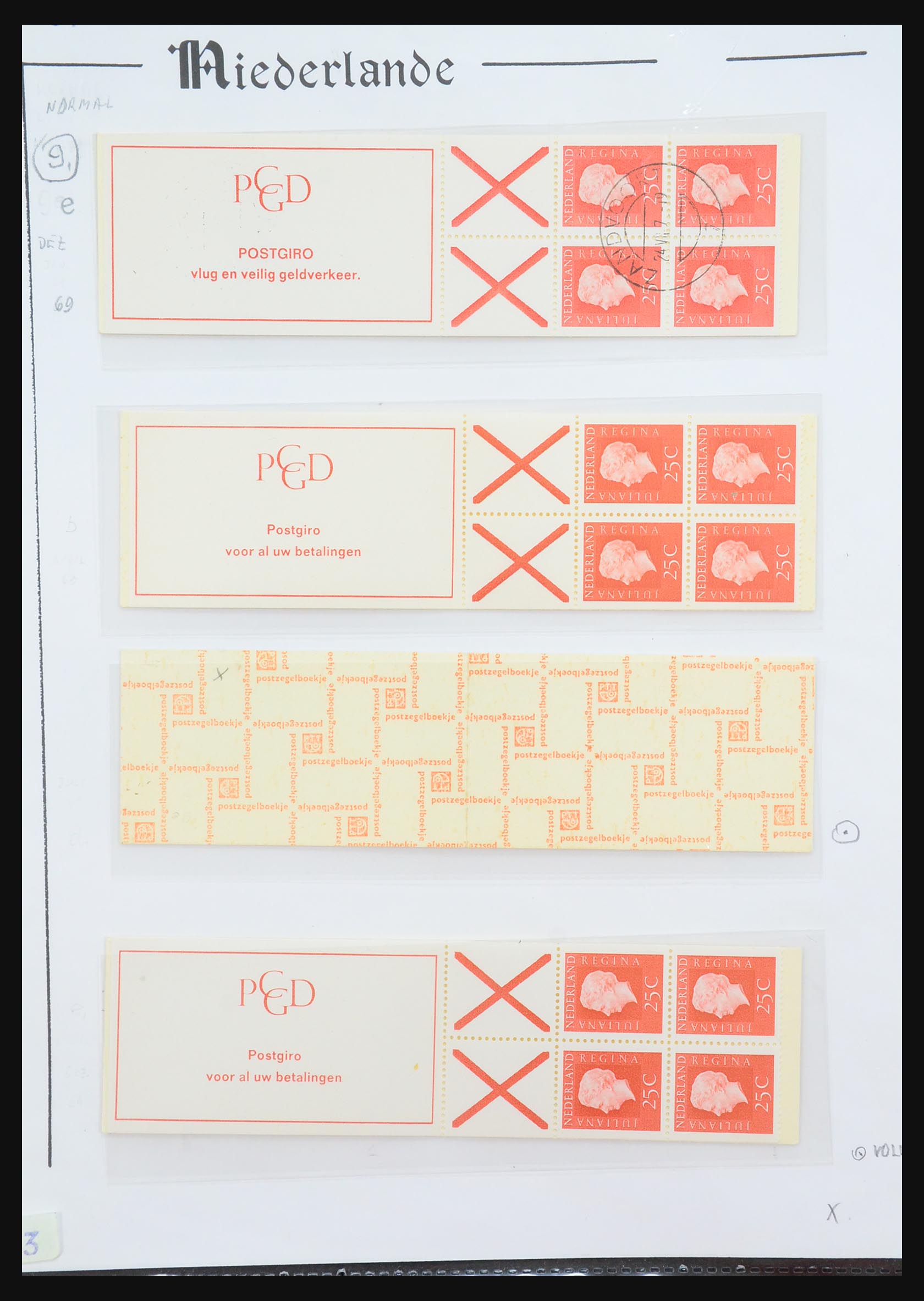 31311 036 - 31311 Netherlands stamp booklets 1964-1994.