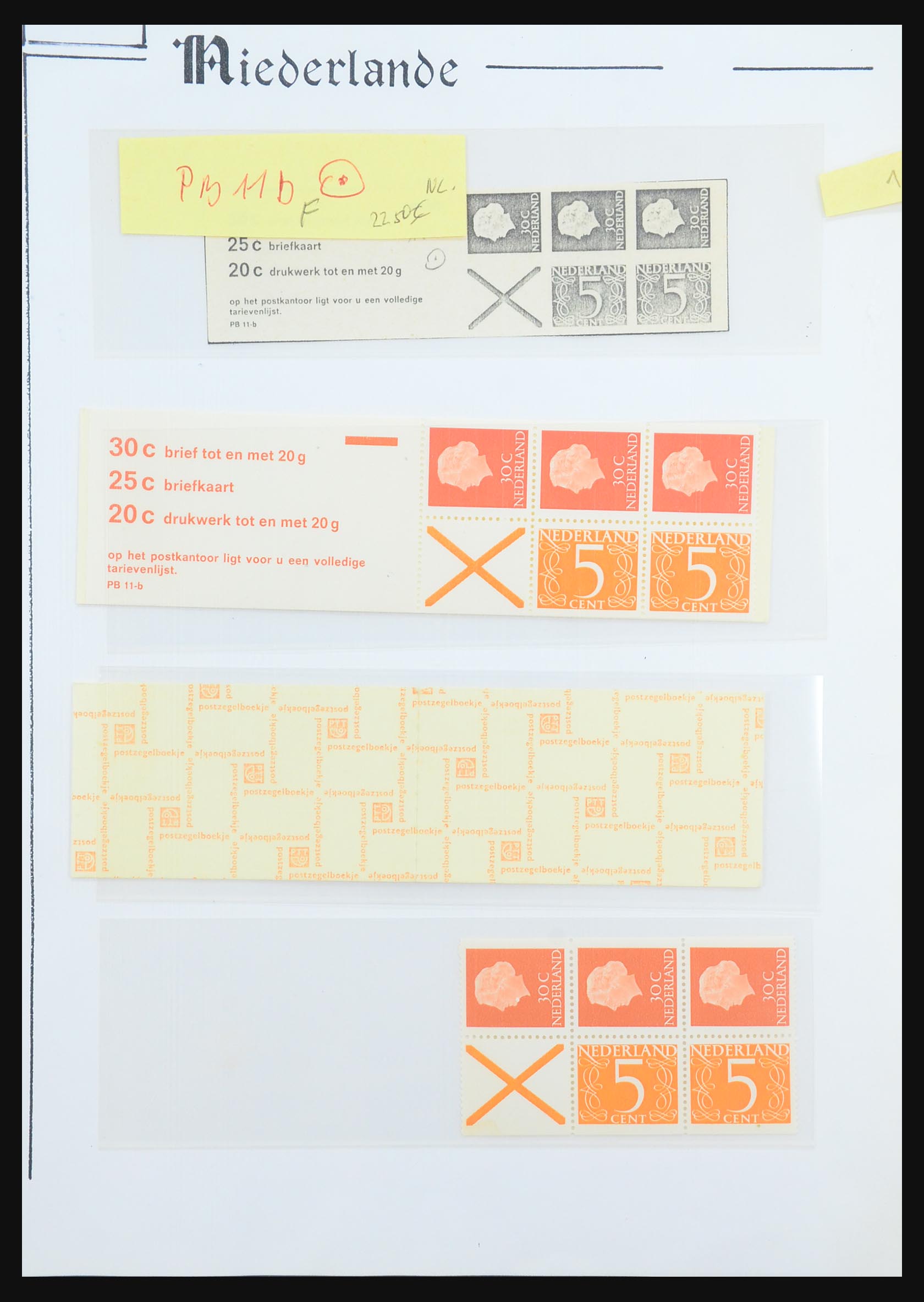 31311 046 - 31311 Netherlands stamp booklets 1964-1994.
