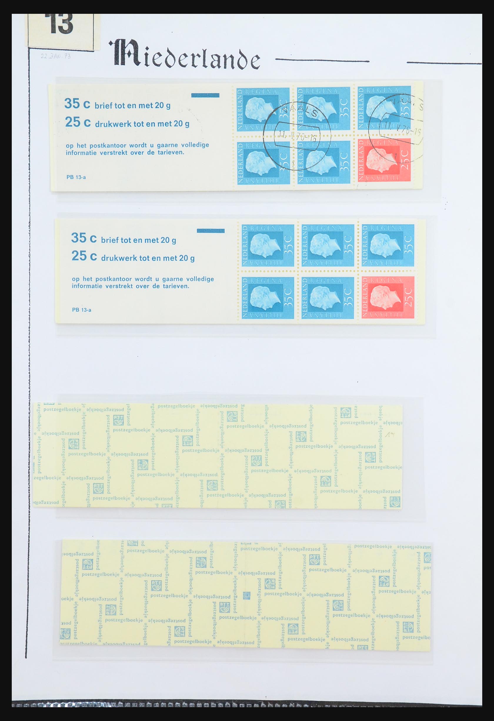 31311 050 - 31311 Netherlands stamp booklets 1964-1994.