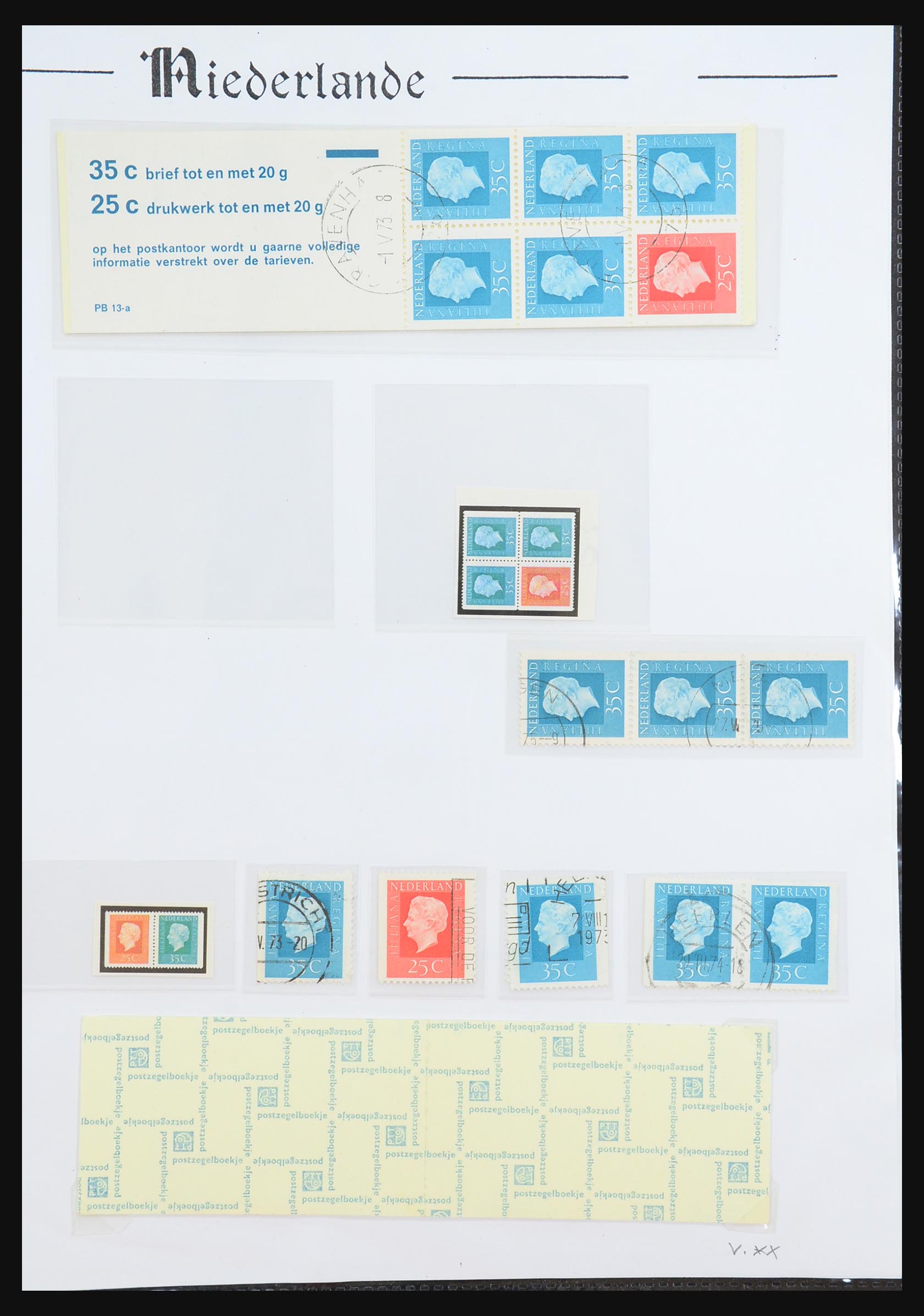 31311 052 - 31311 Netherlands stamp booklets 1964-1994.