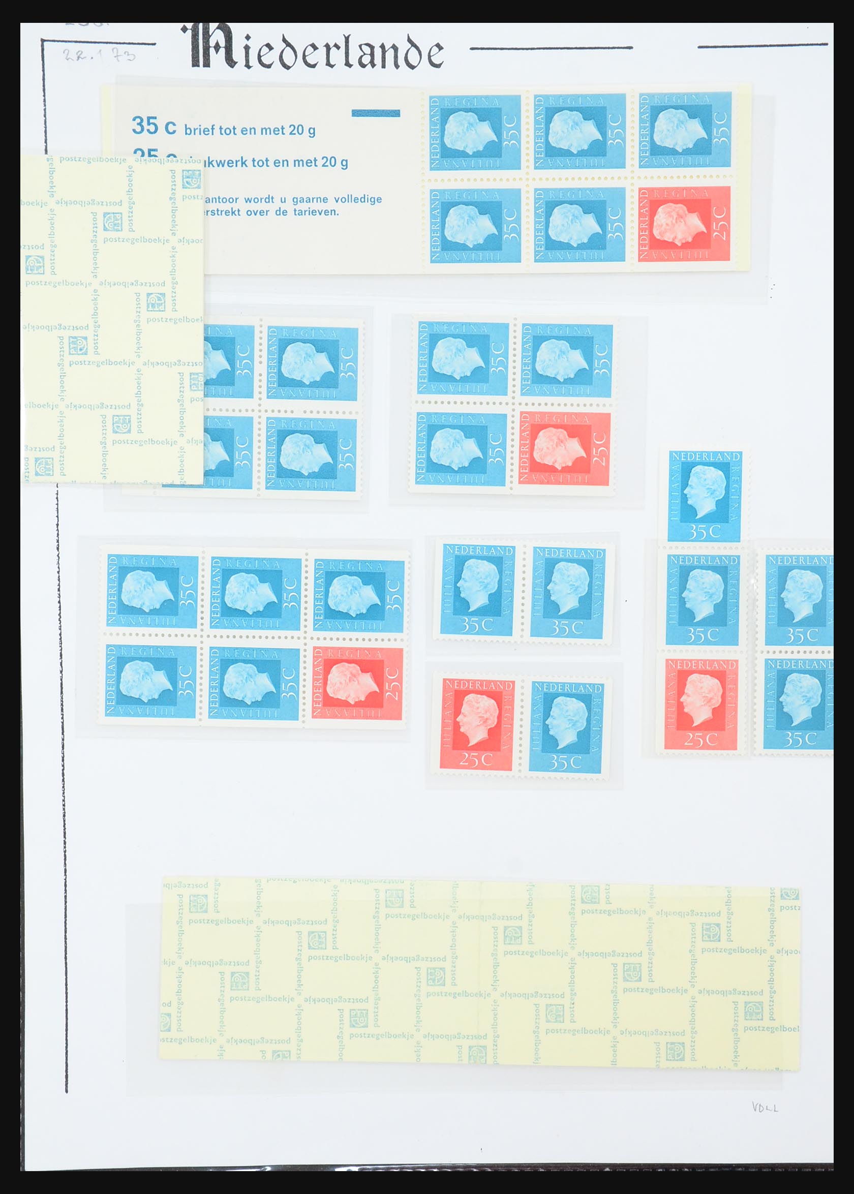 31311 053 - 31311 Netherlands stamp booklets 1964-1994.