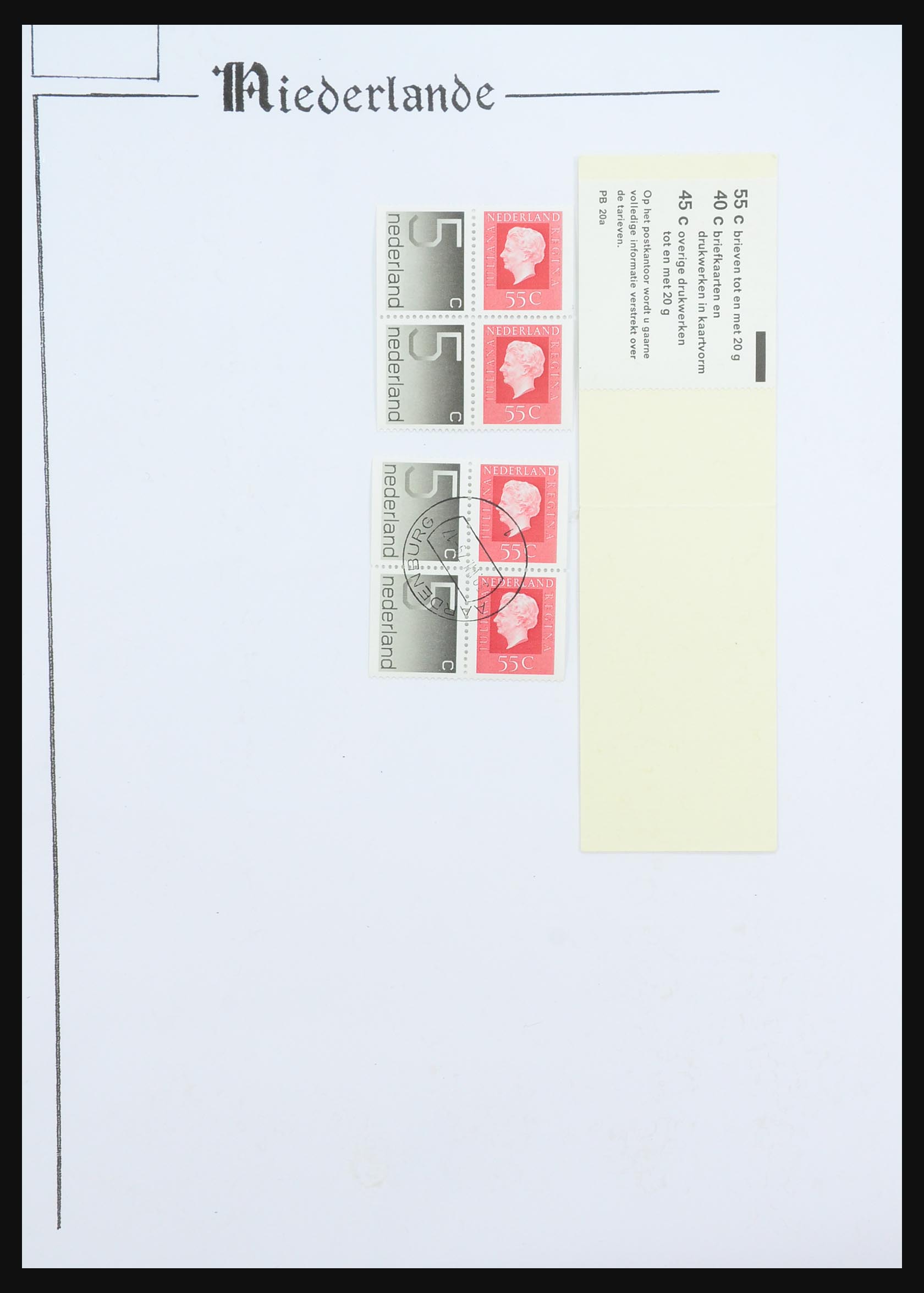 31311 069 - 31311 Netherlands stamp booklets 1964-1994.