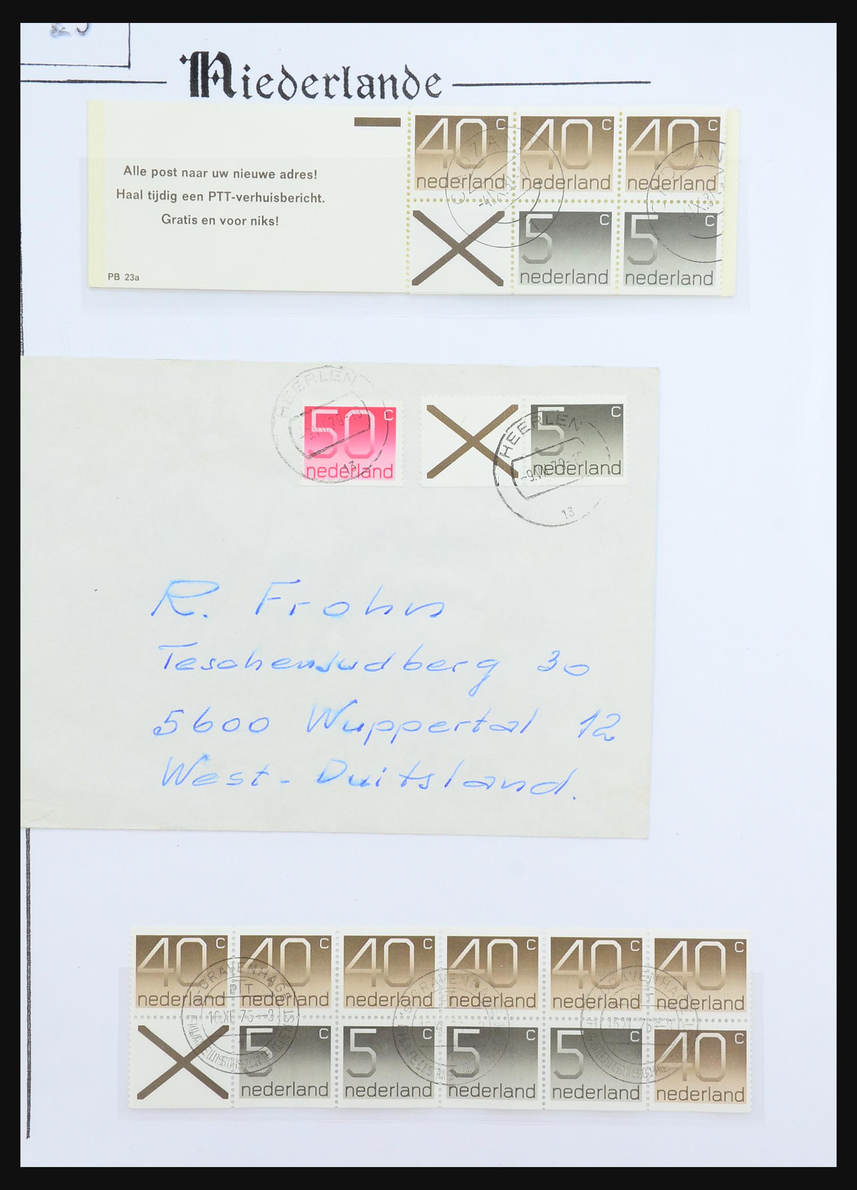 31311 076 - 31311 Netherlands stamp booklets 1964-1994.