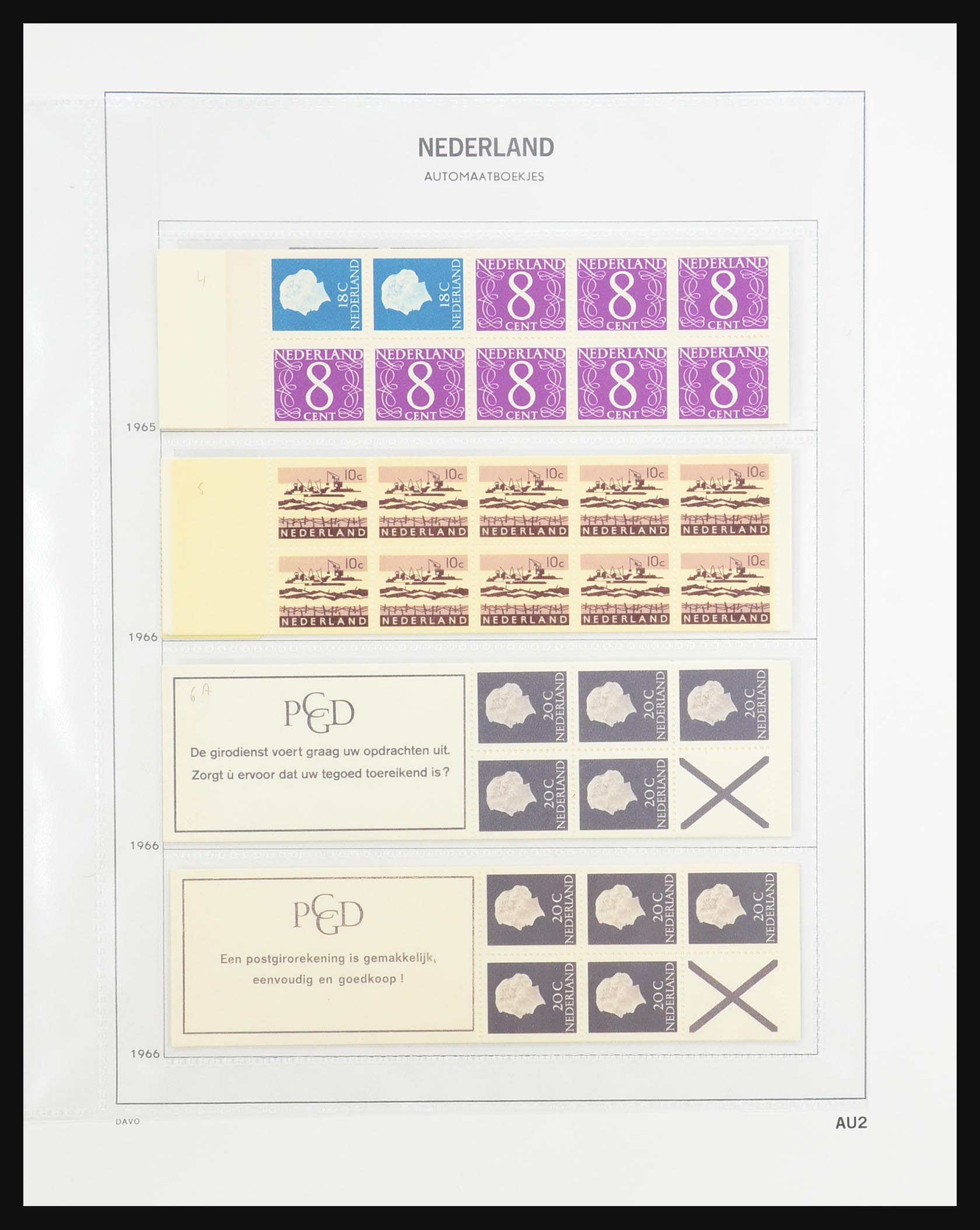 31317 004 - 31317 Netherlands stamp booklets 1964-2000.