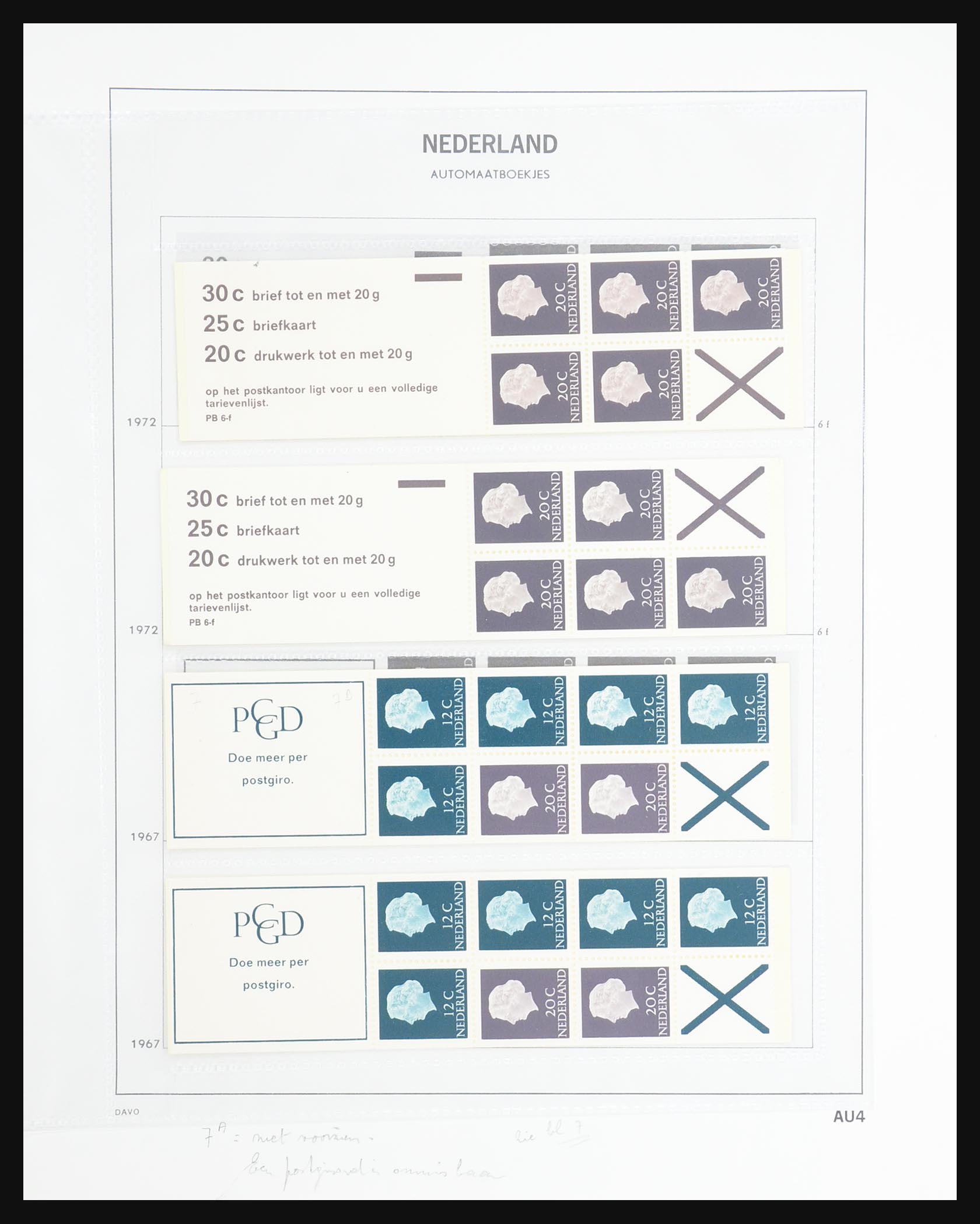 31317 006 - 31317 Nederland postzegelboekjes 1964-2000.