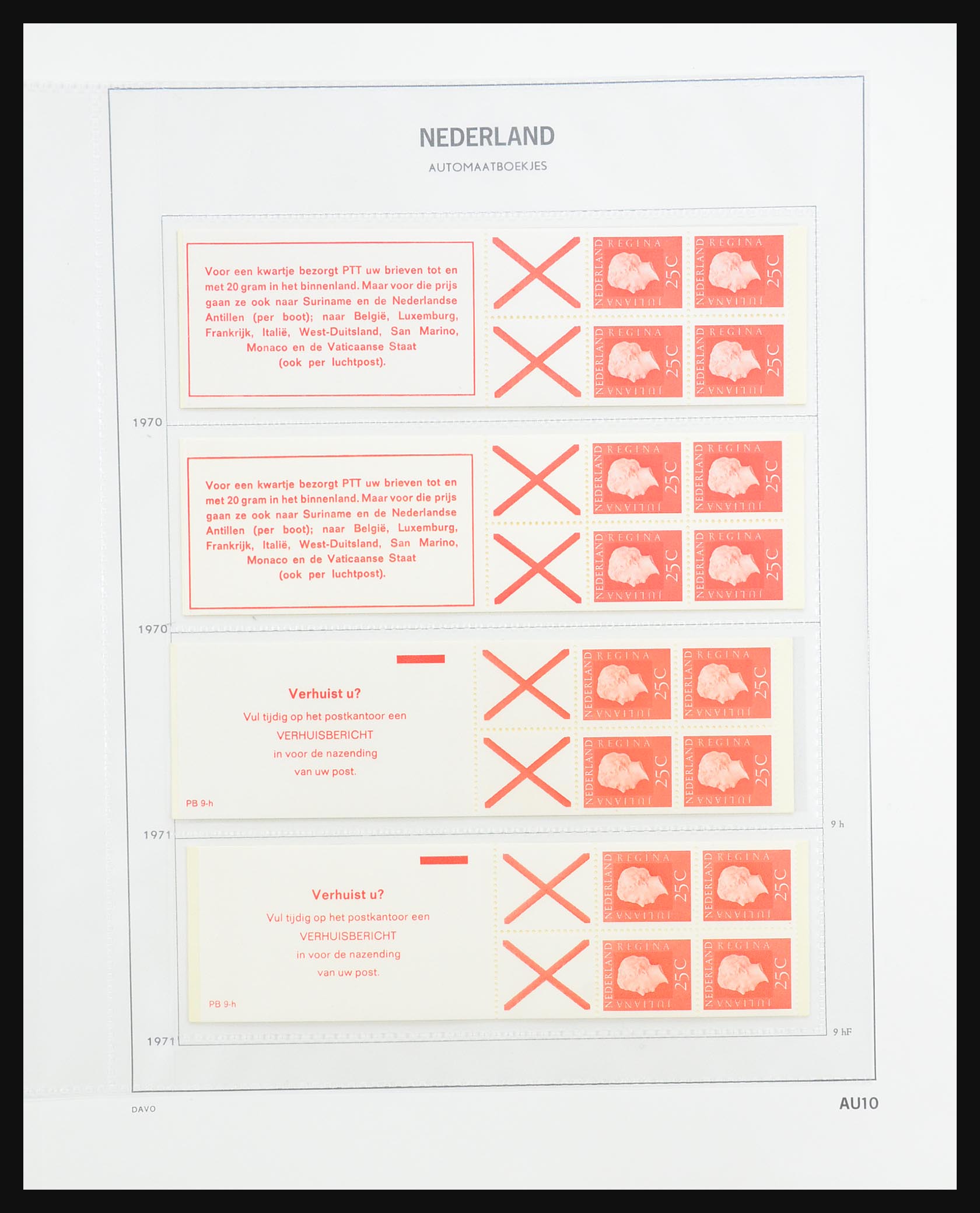 31317 012 - 31317 Nederland postzegelboekjes 1964-2000.