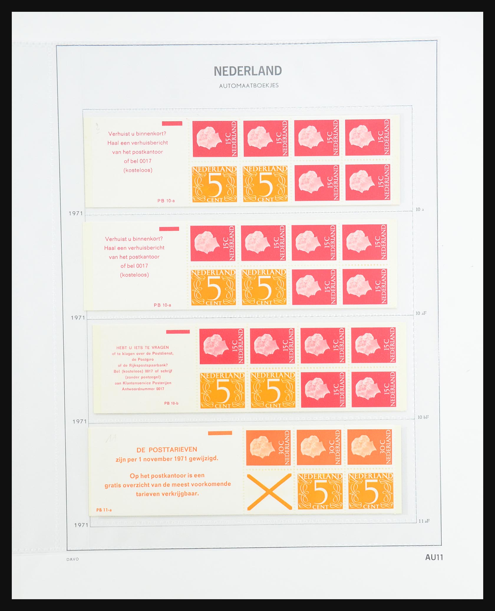 31317 013 - 31317 Netherlands stamp booklets 1964-2000.