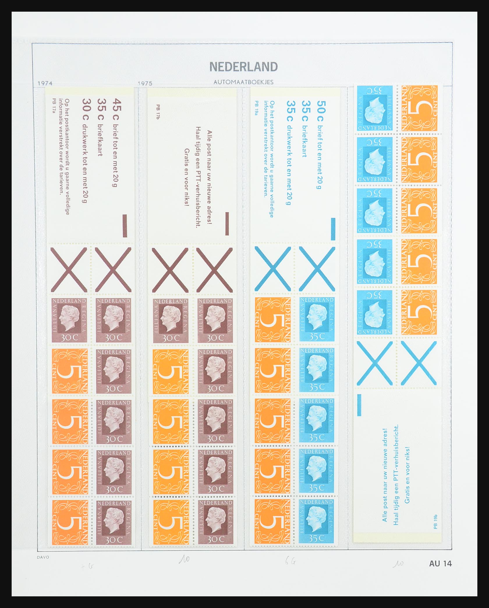 31317 016 - 31317 Nederland postzegelboekjes 1964-2000.