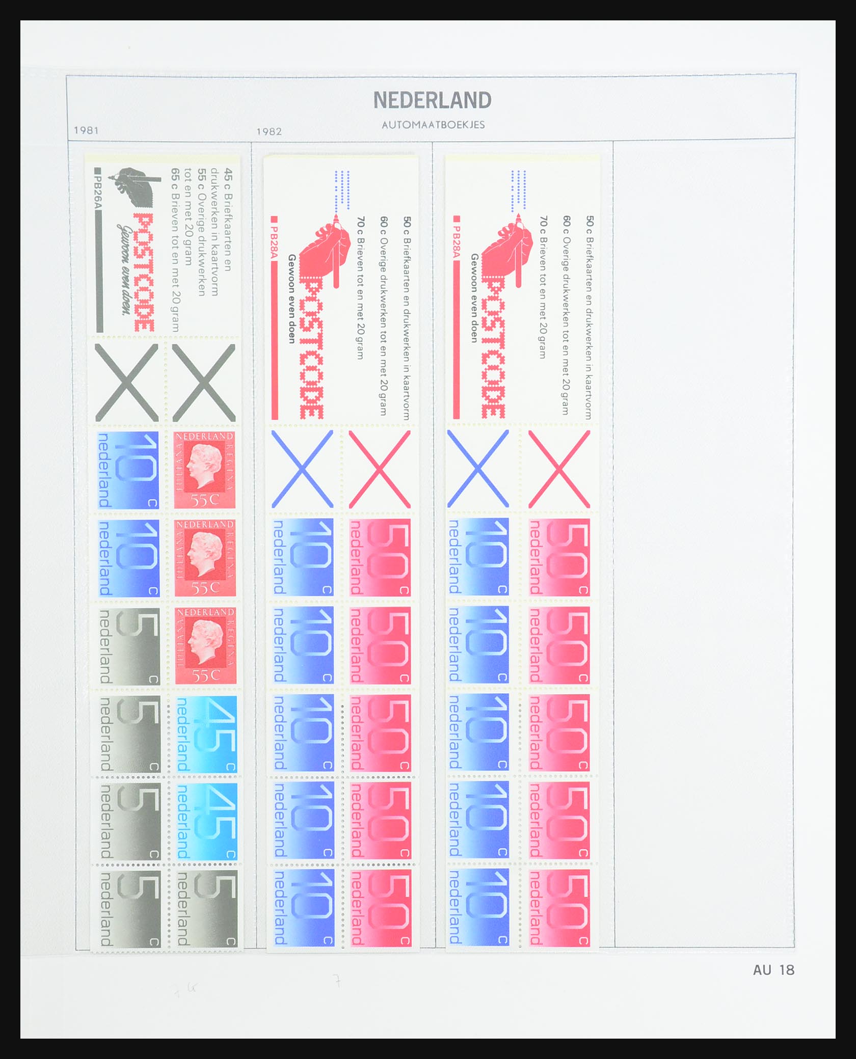 31317 020 - 31317 Nederland postzegelboekjes 1964-2000.