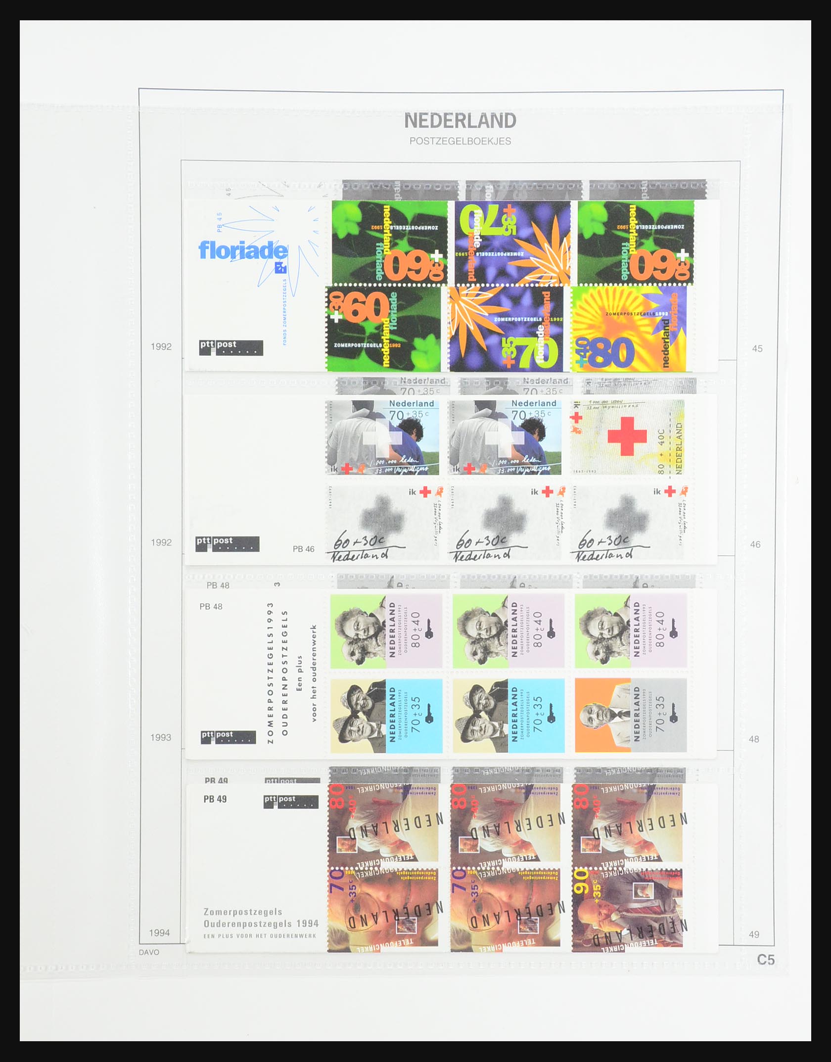 31317 029 - 31317 Nederland postzegelboekjes 1964-2000.