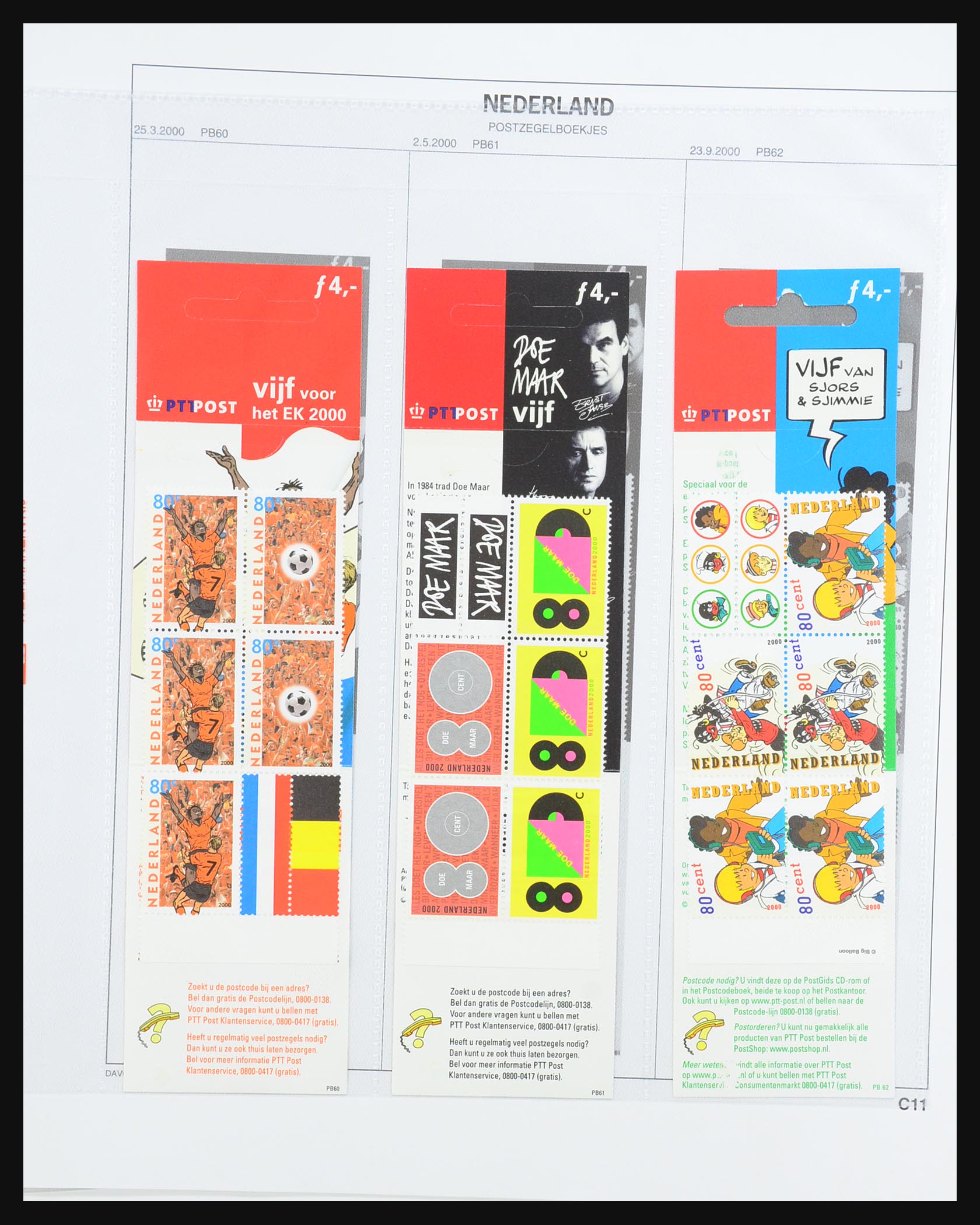 31317 036 - 31317 Nederland postzegelboekjes 1964-2000.