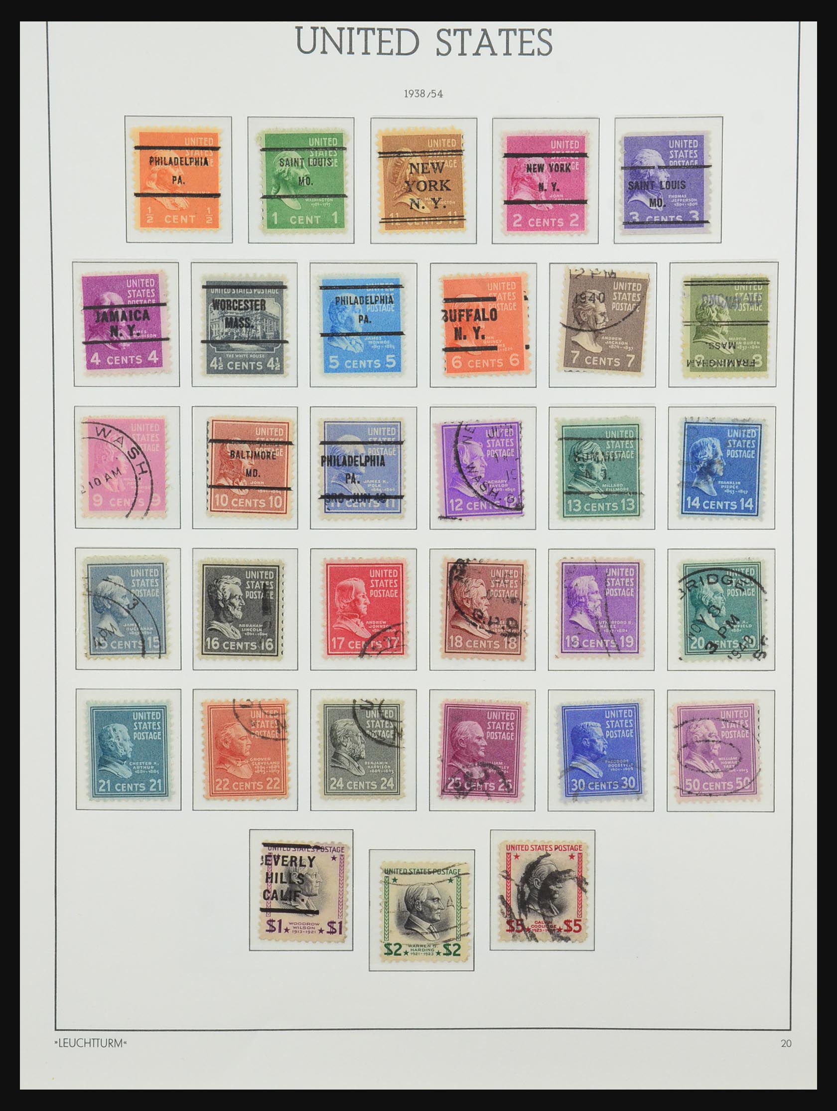 31324 001 - 31324 USA MNH 1940-2003.