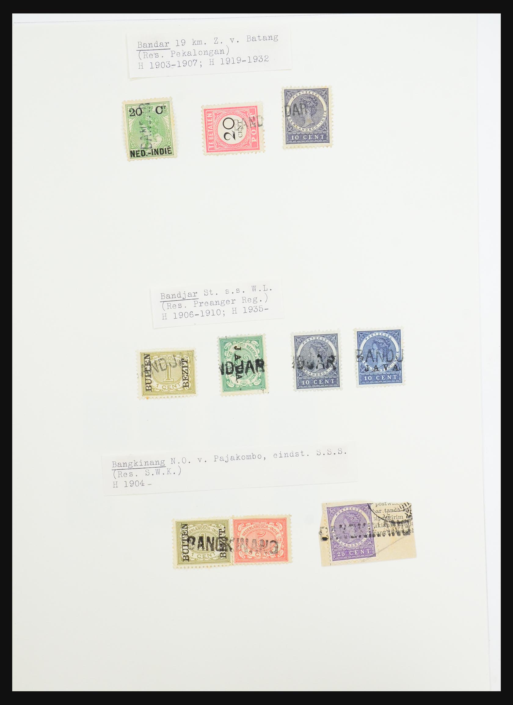 31340 010 - 31340 Dutch east Indies namecancels.