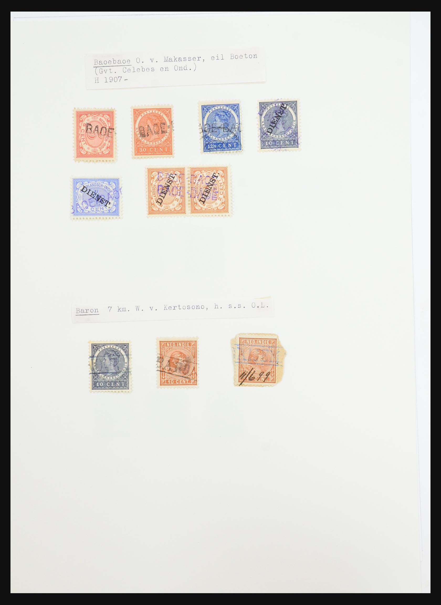 31340 013 - 31340 Dutch east Indies namecancels.