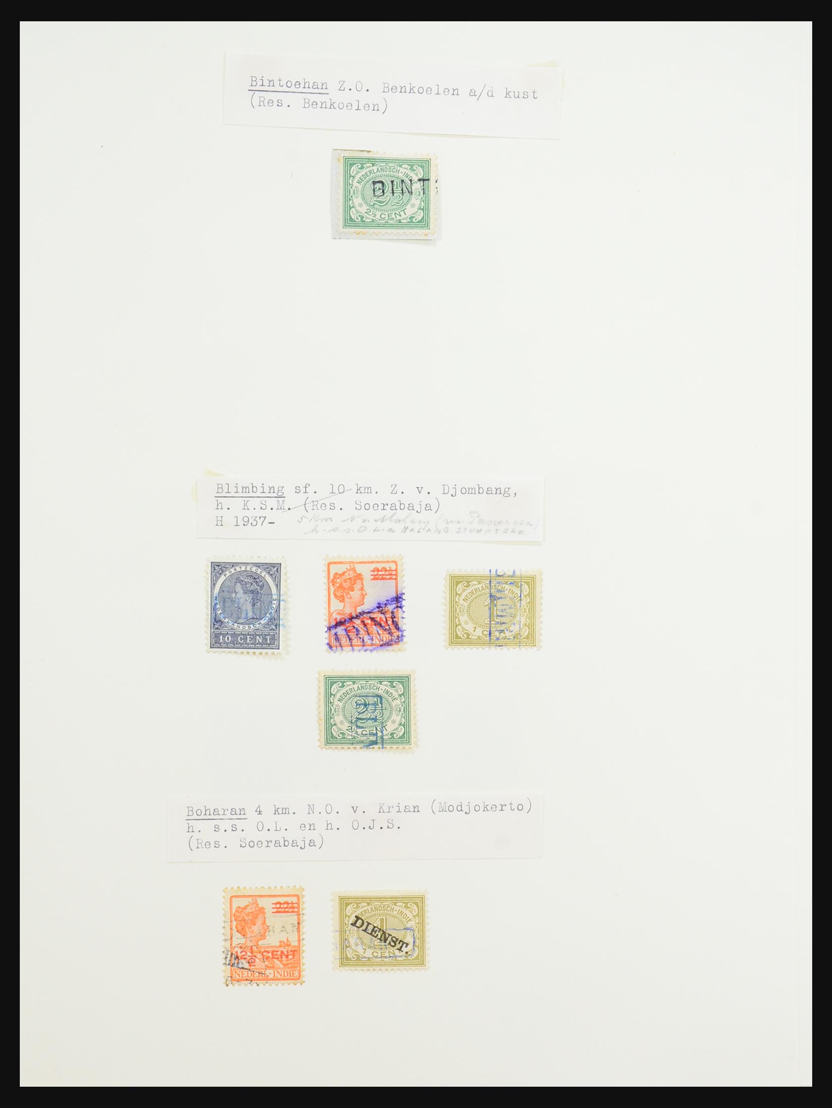 31340 019 - 31340 Dutch east Indies namecancels.