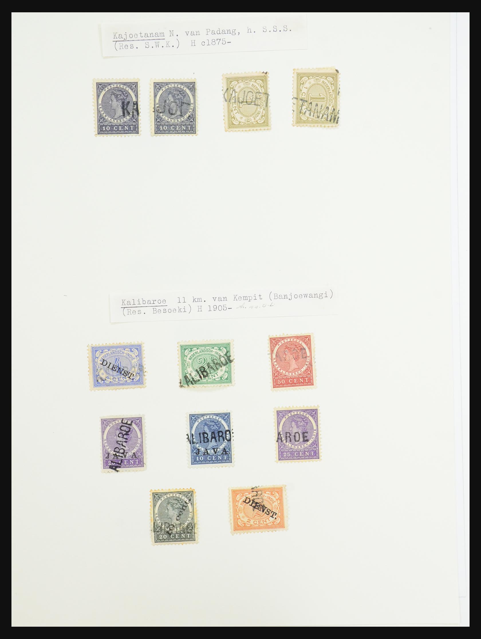 31340 039 - 31340 Dutch east Indies namecancels.