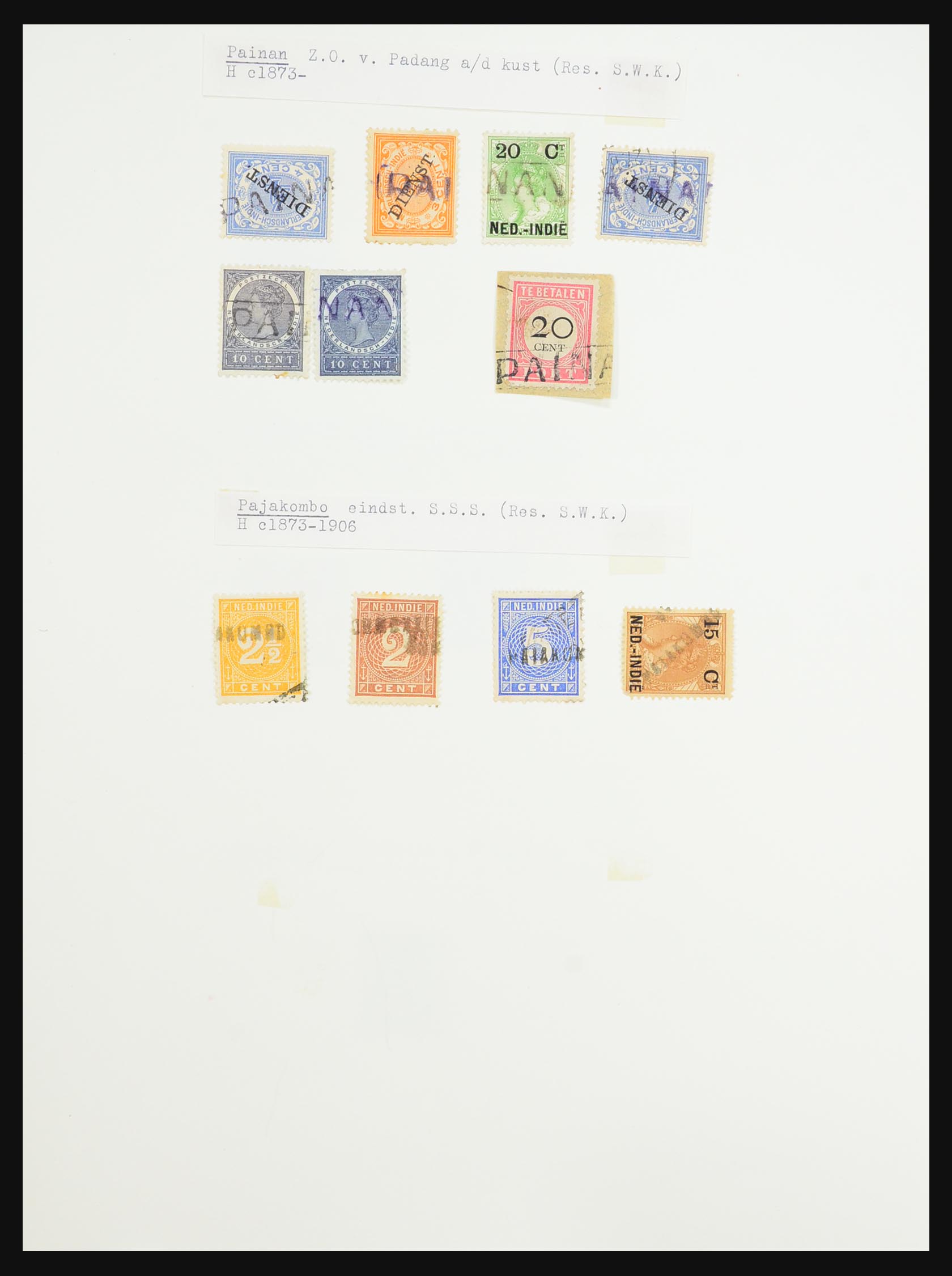 31340 093 - 31340 Dutch east Indies namecancels.