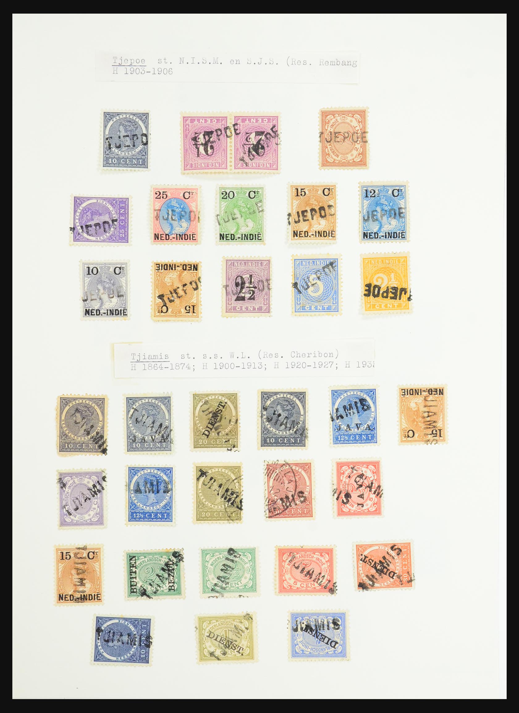 31340 152 - 31340 Dutch east Indies namecancels.