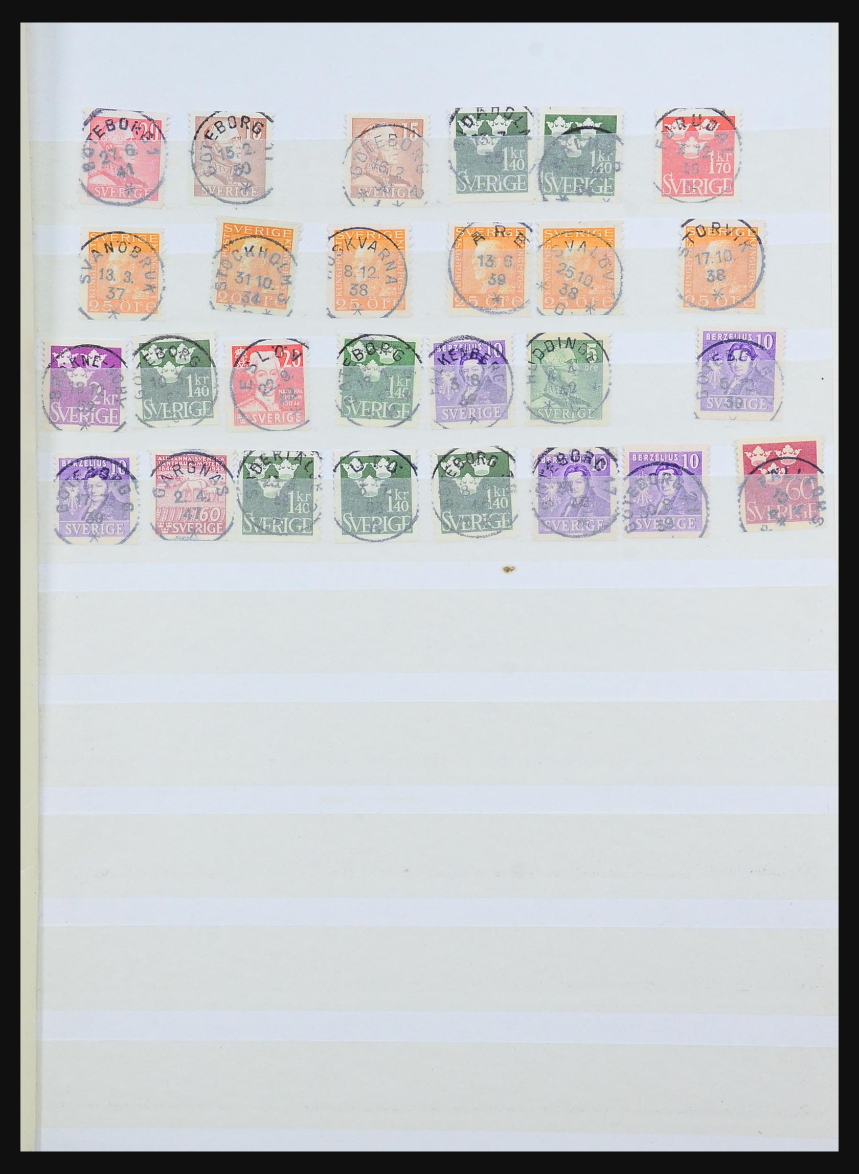 31346 012 - 31346 Sweden cancellations 1872-1935.