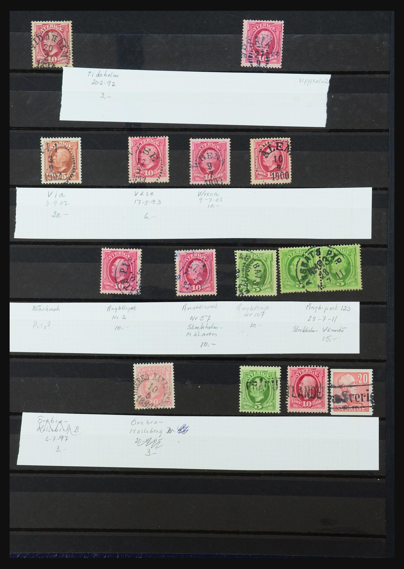 31346 046 - 31346 Sweden cancellations 1872-1935.