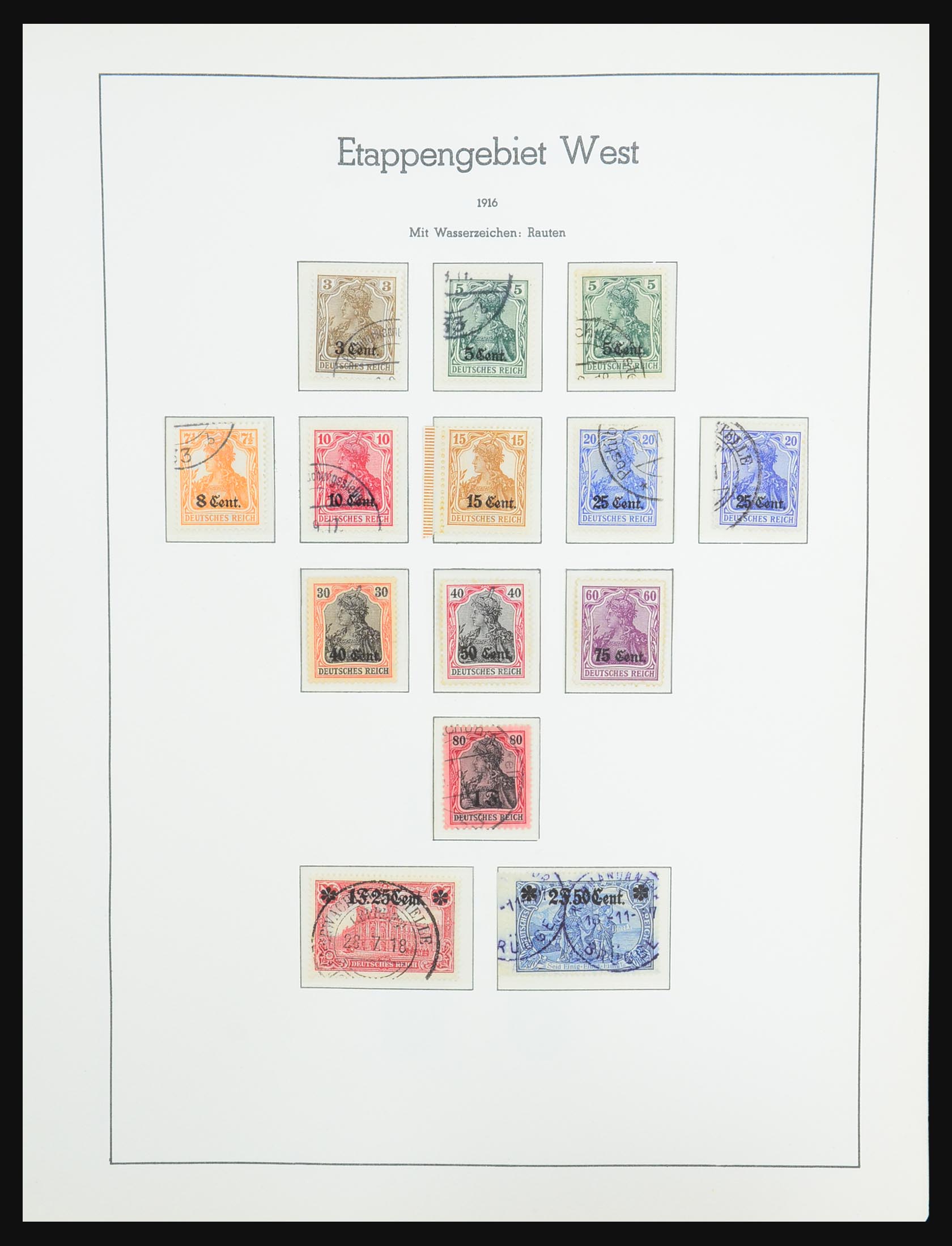 31347 003 - 31347 Duitse bezetting WOI/gebieden 1914-1934.