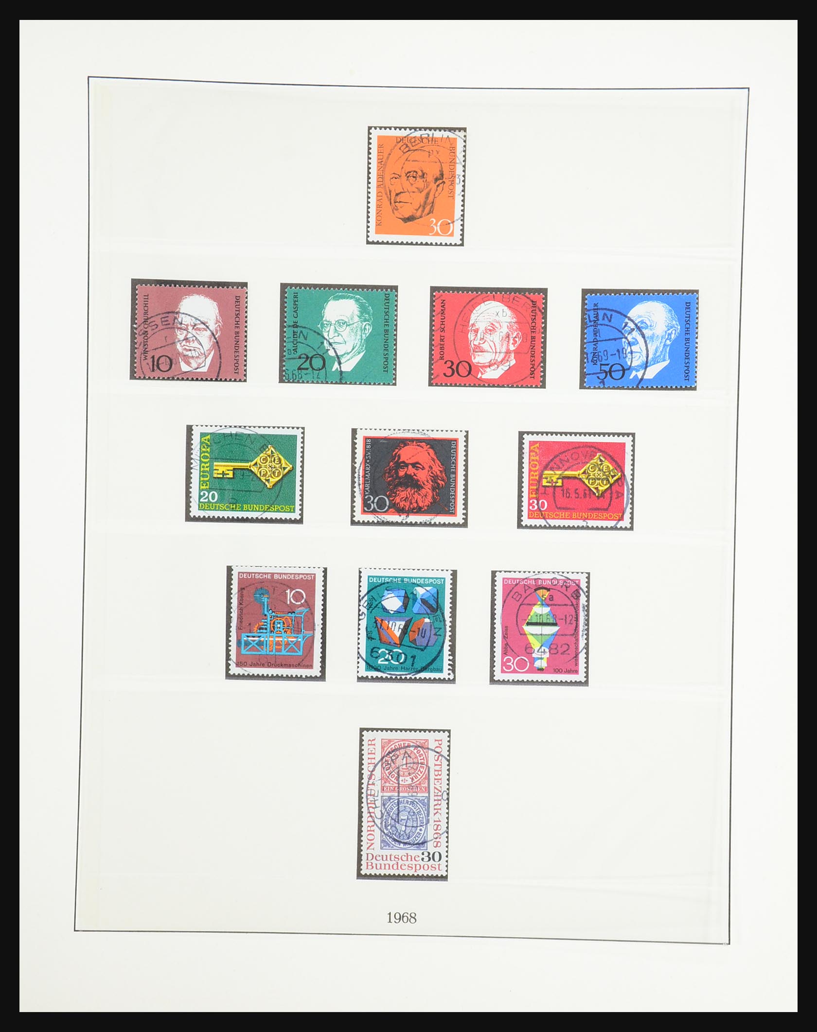 31354 040 - 31354 Bundespost 1949-1970.