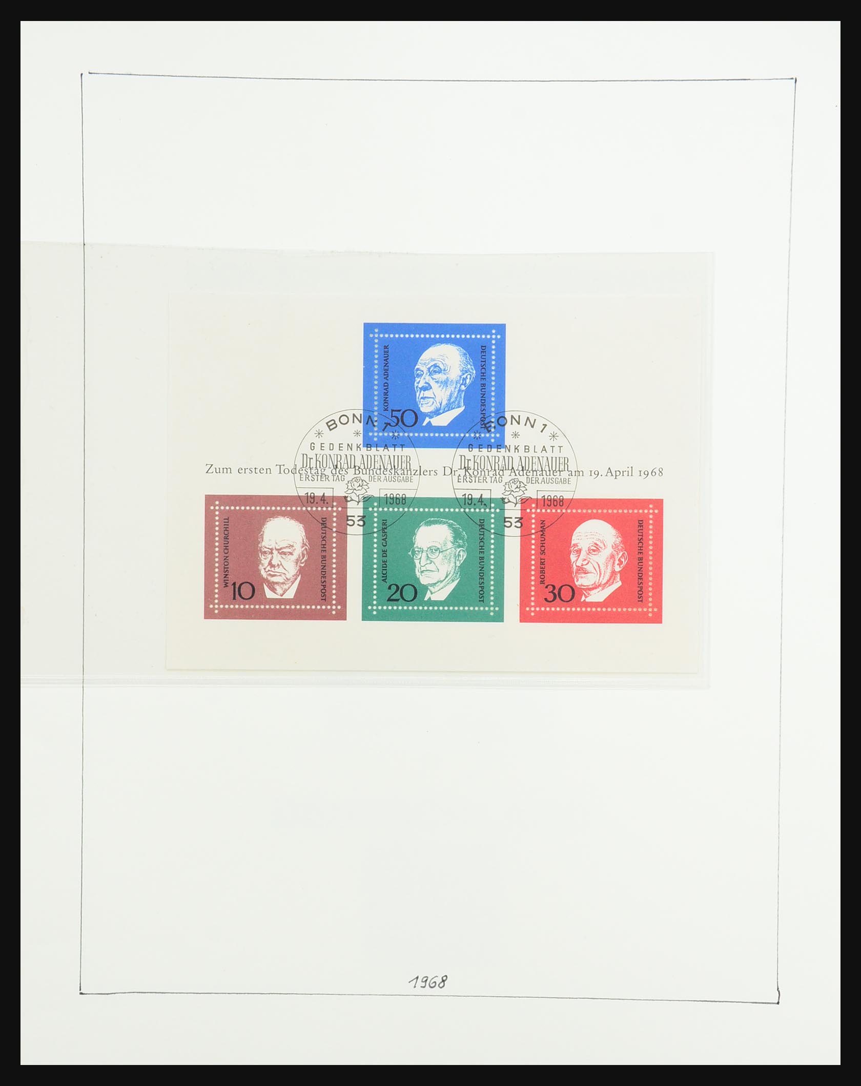 31354 043 - 31354 Bundespost 1949-1970.