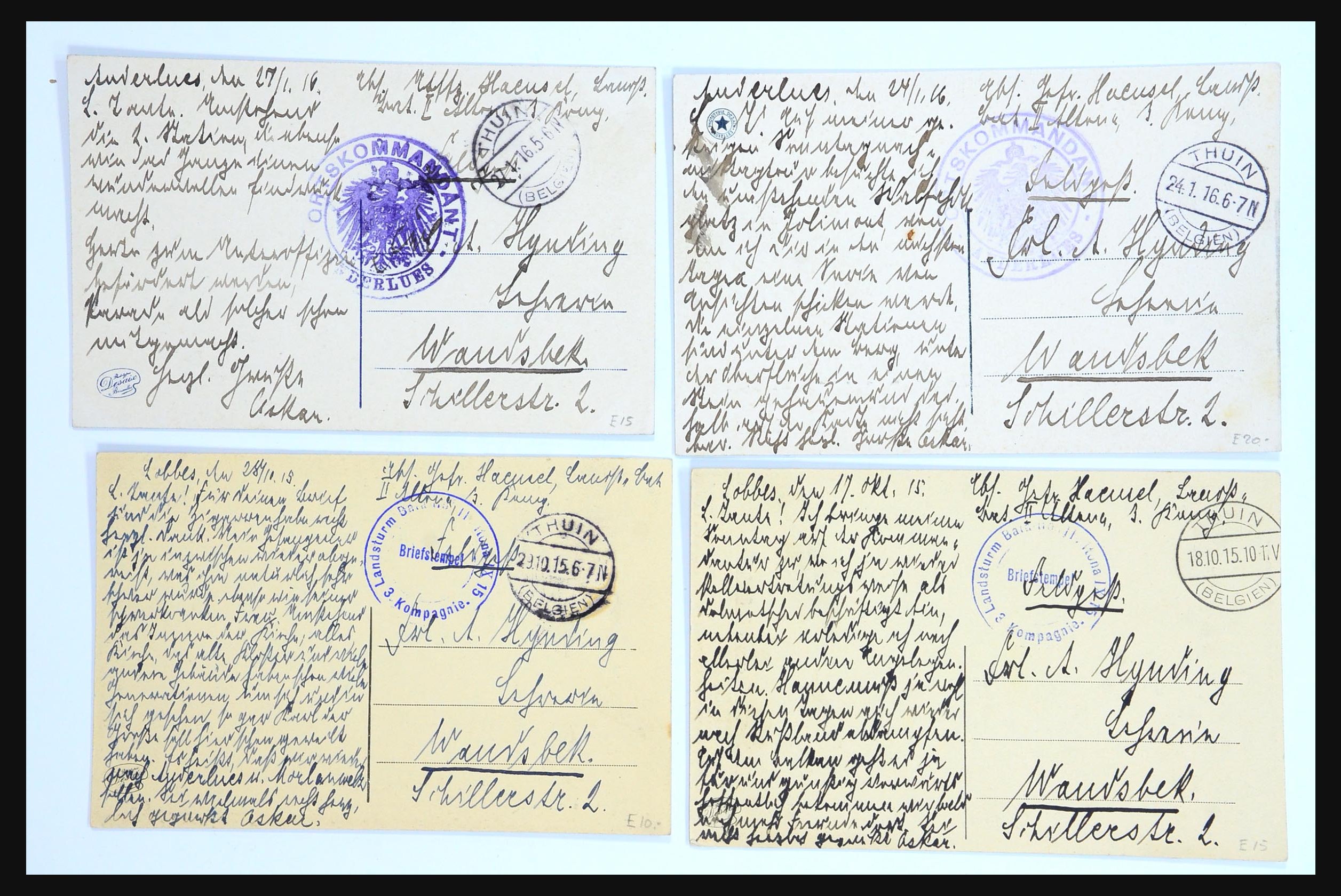 31356 057 - 31356 Belgium and Colonies covers 1850-1960.