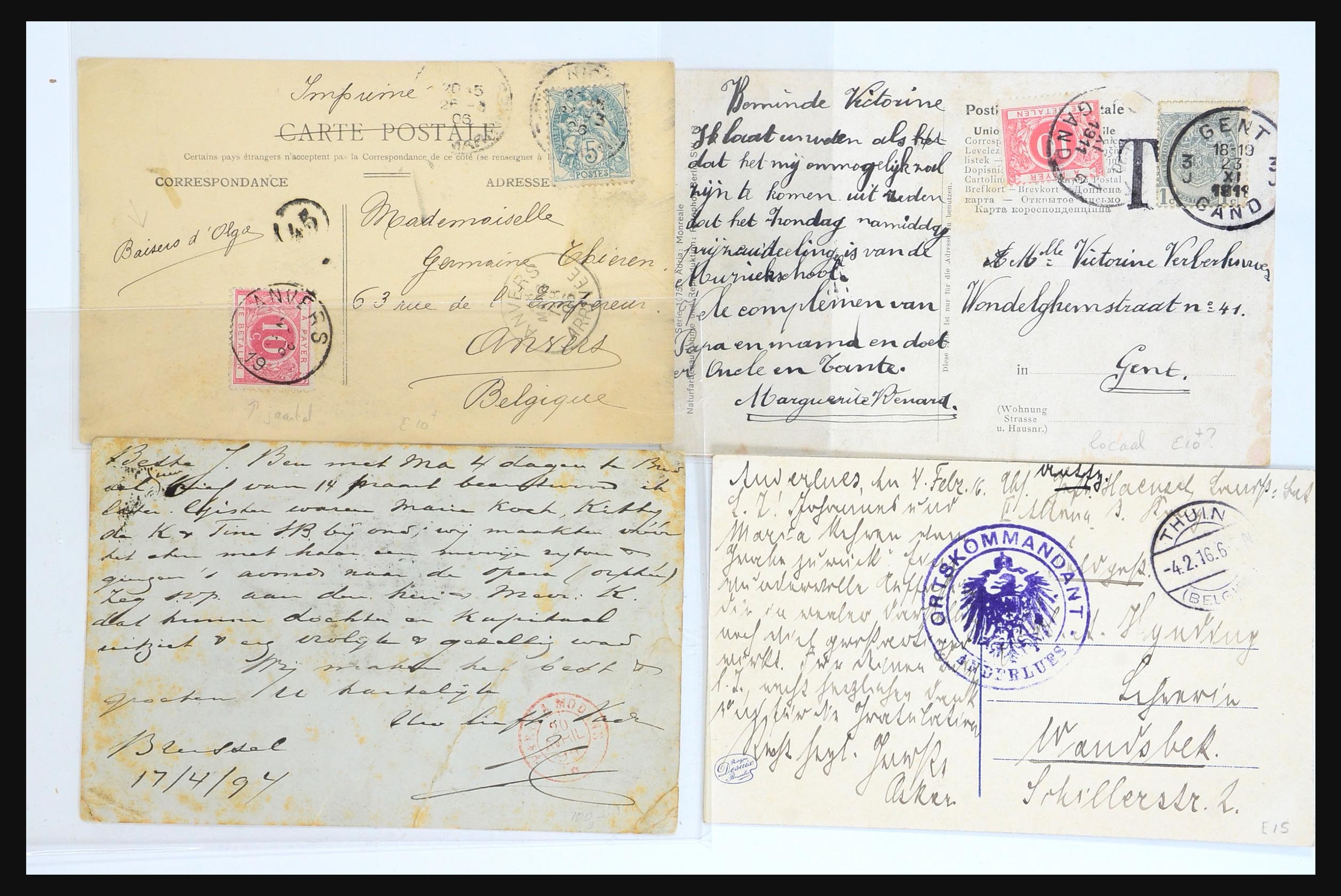 31356 061 - 31356 Belgium and Colonies covers 1850-1960.