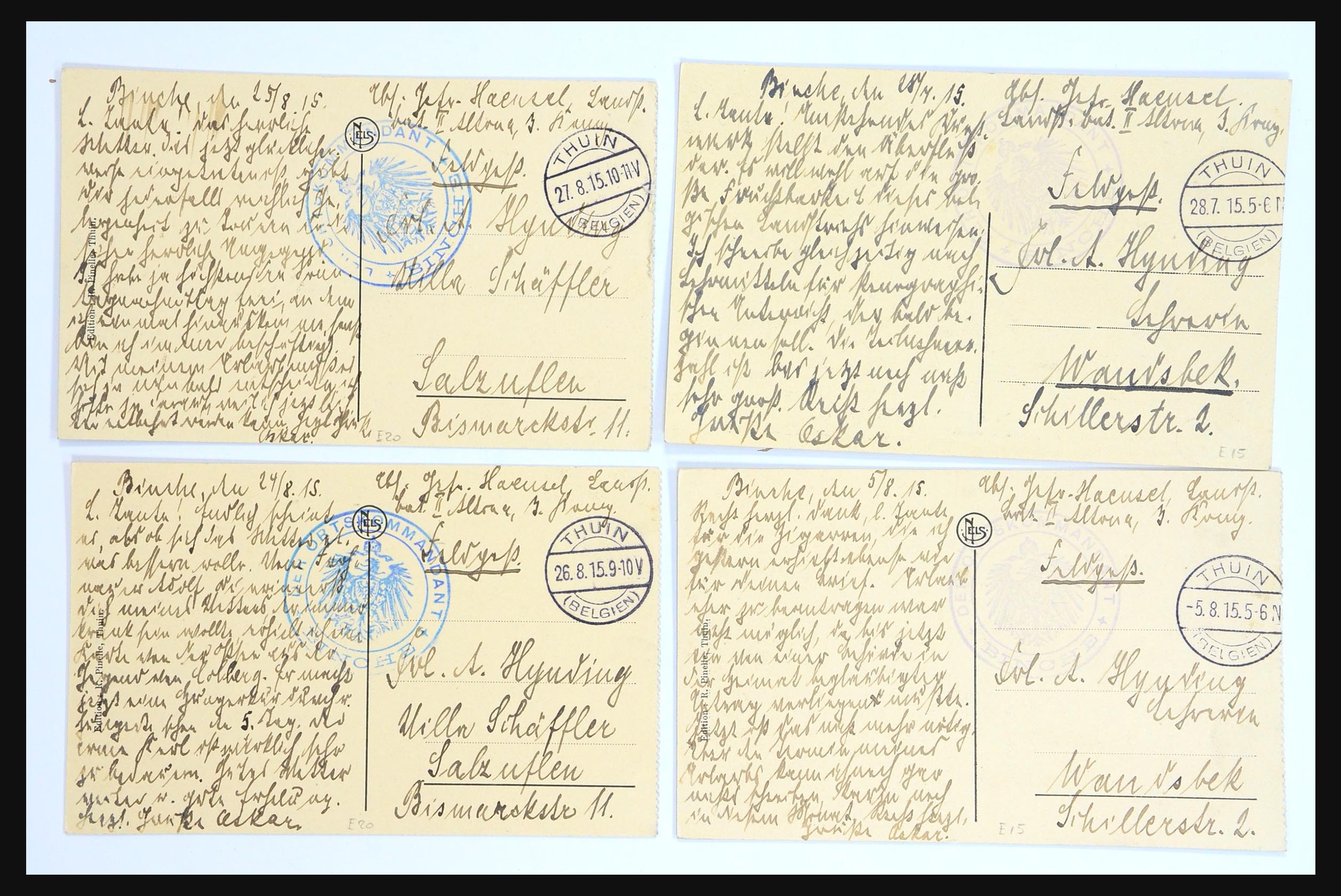 31356 067 - 31356 Belgium and Colonies covers 1850-1960.