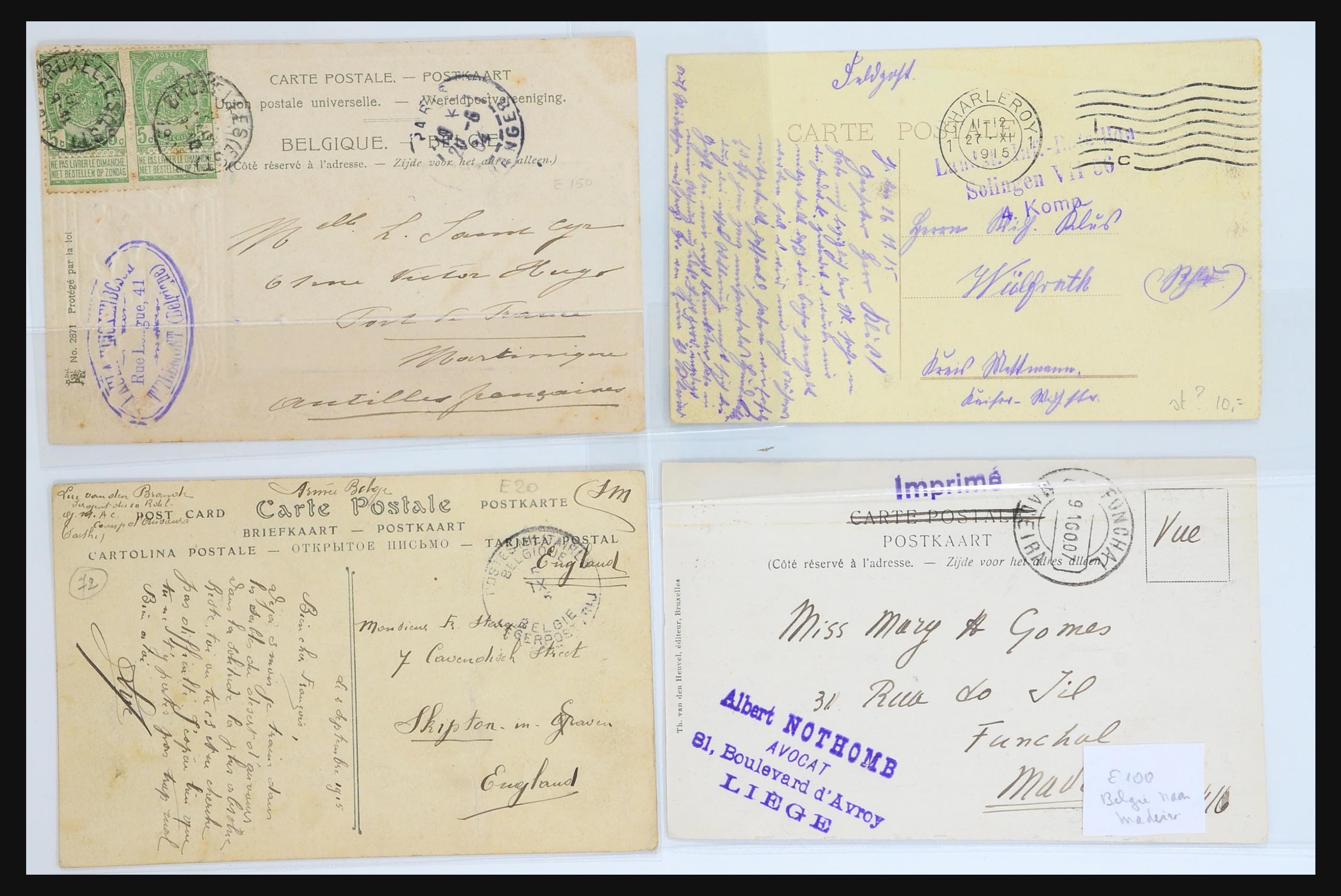 31356 081 - 31356 Belgium and Colonies covers 1850-1960.