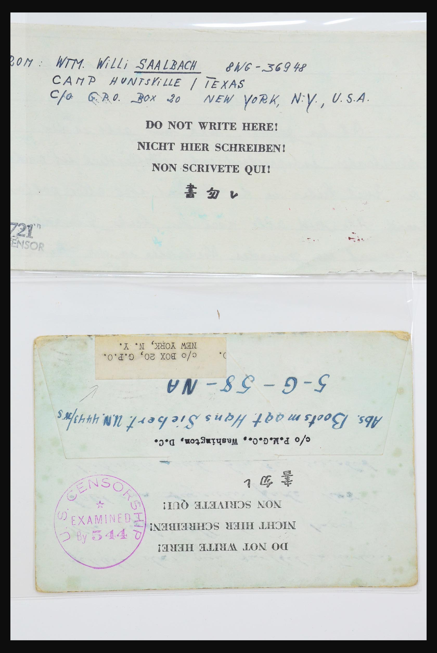 31357 014 - 31357 Wereld POW brieven 1942-1948.