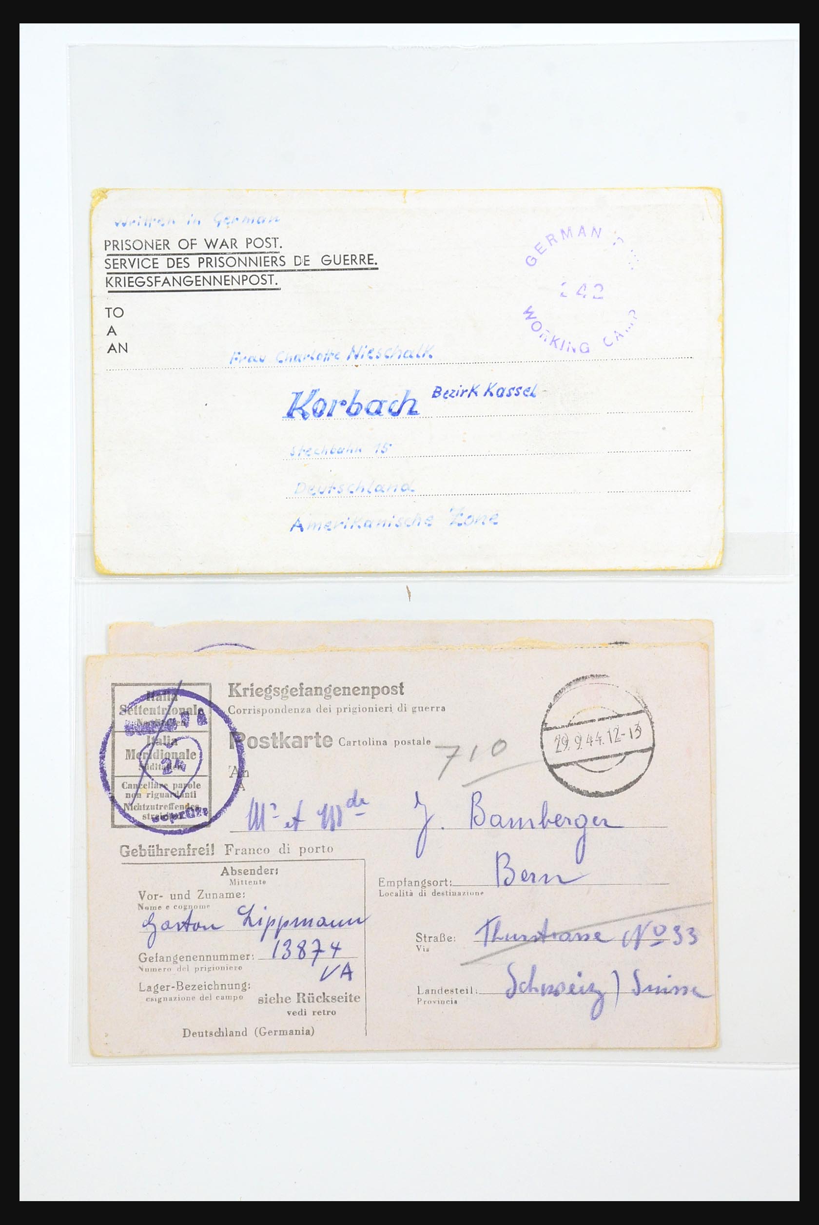 31357 023 - 31357 Wereld POW brieven 1942-1948.