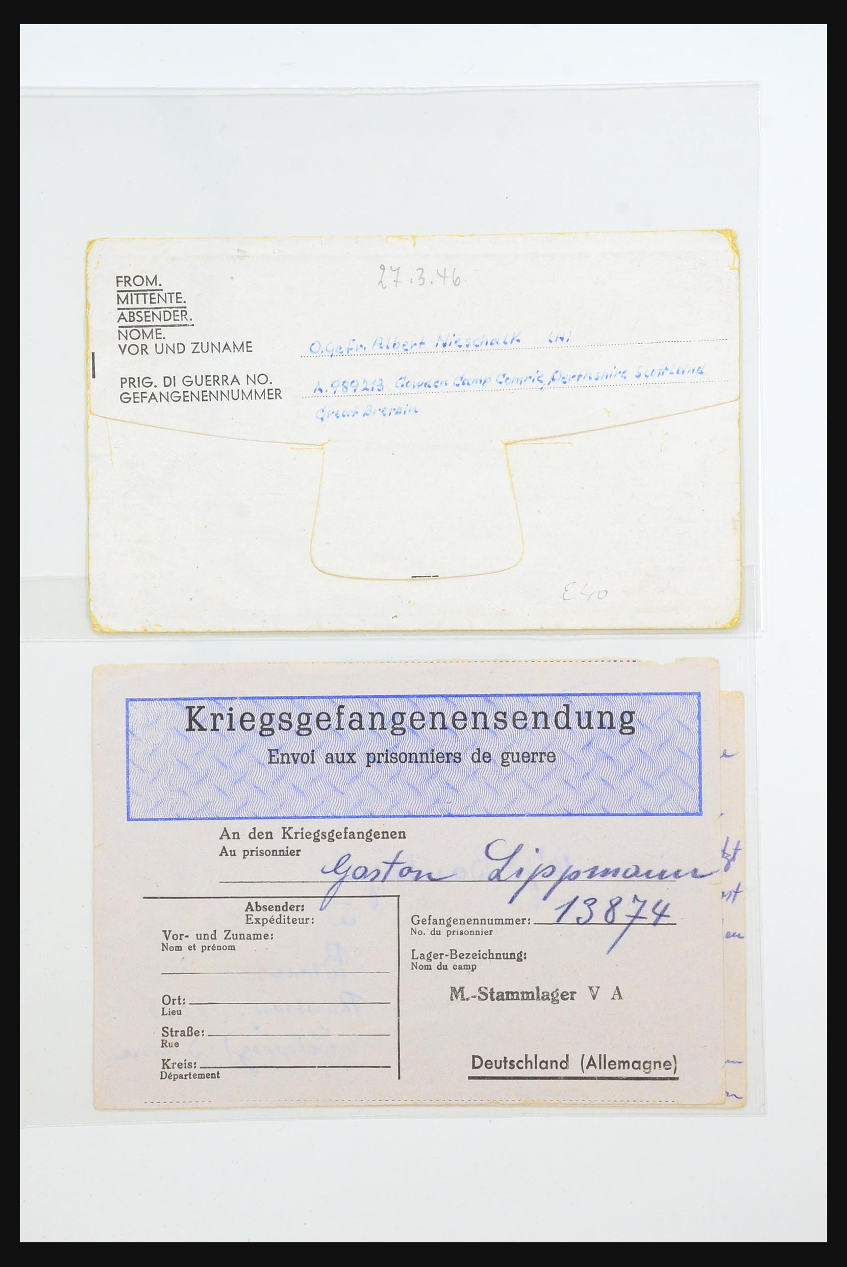 31357 024 - 31357 Wereld POW brieven 1942-1948.