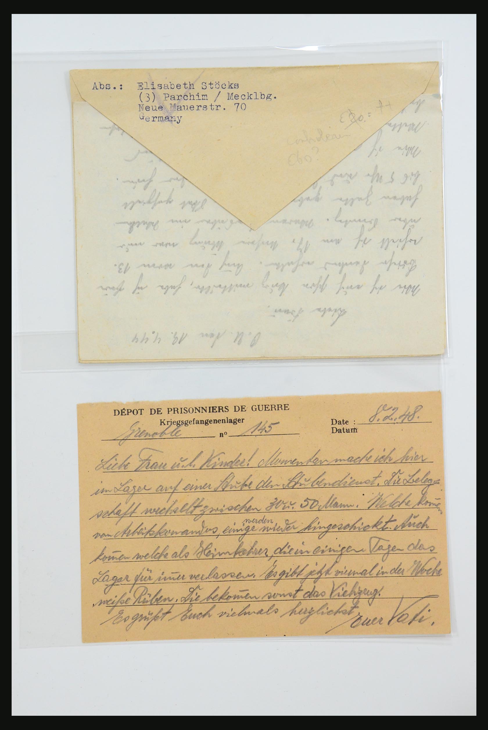 31357 026 - 31357 Wereld POW brieven 1942-1948.