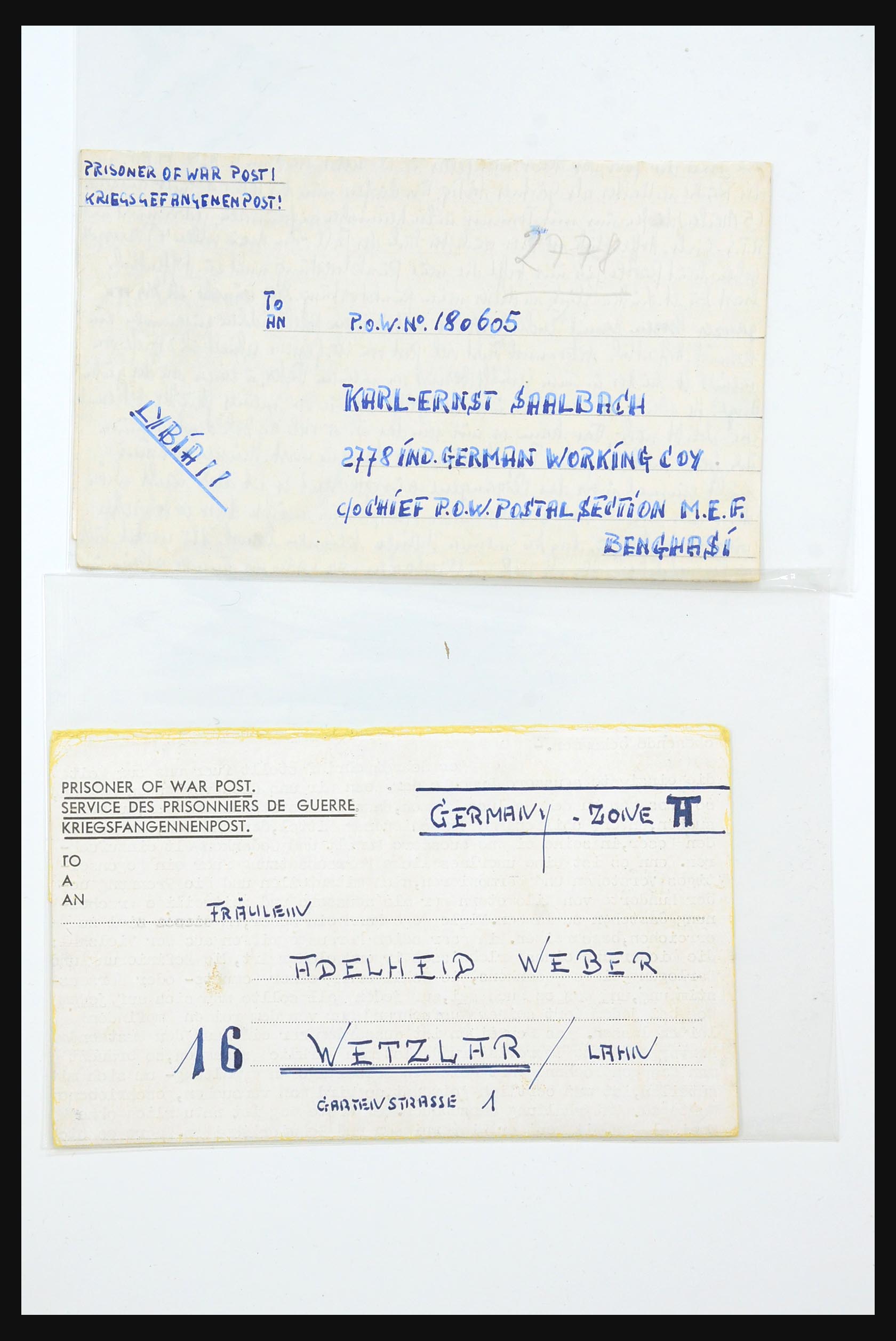 31357 033 - 31357 Wereld POW brieven 1942-1948.