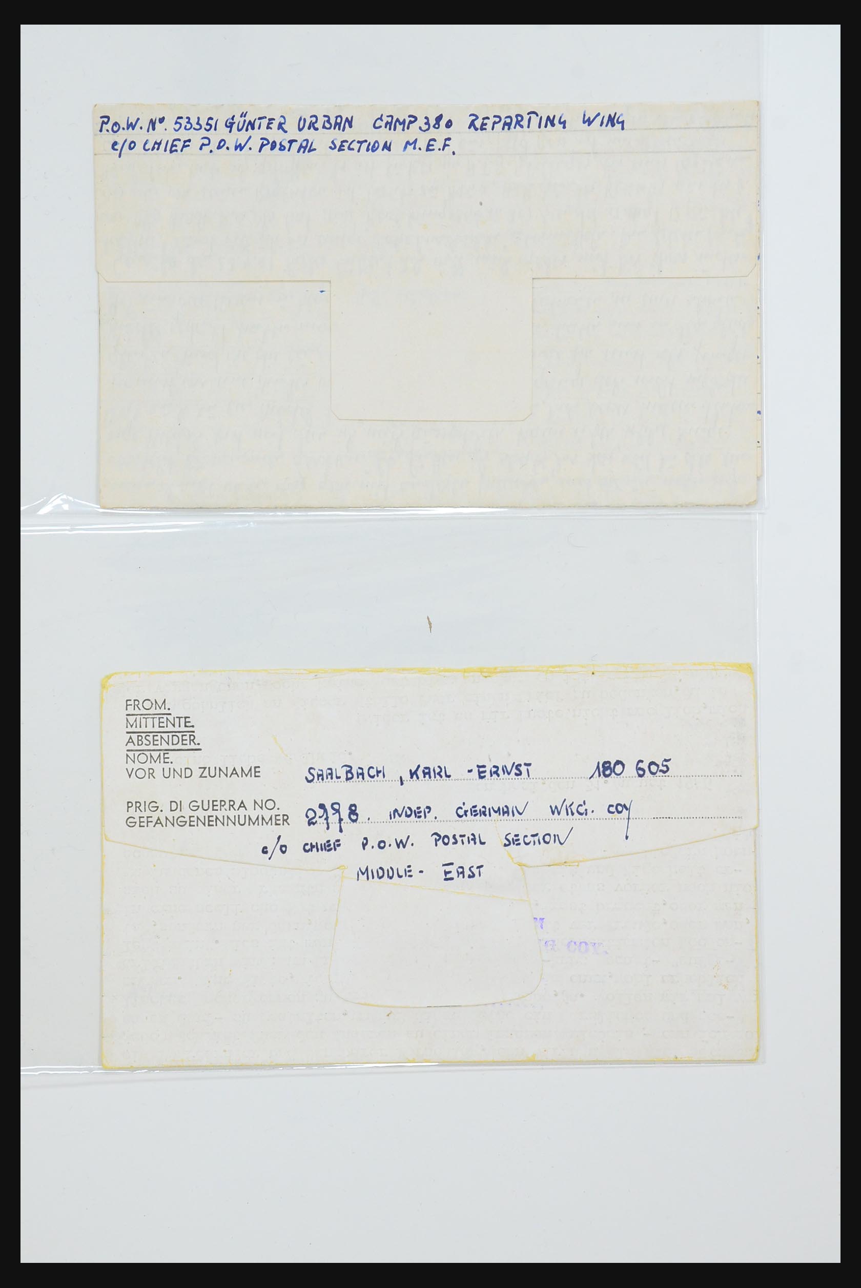 31357 034 - 31357 Wereld POW brieven 1942-1948.