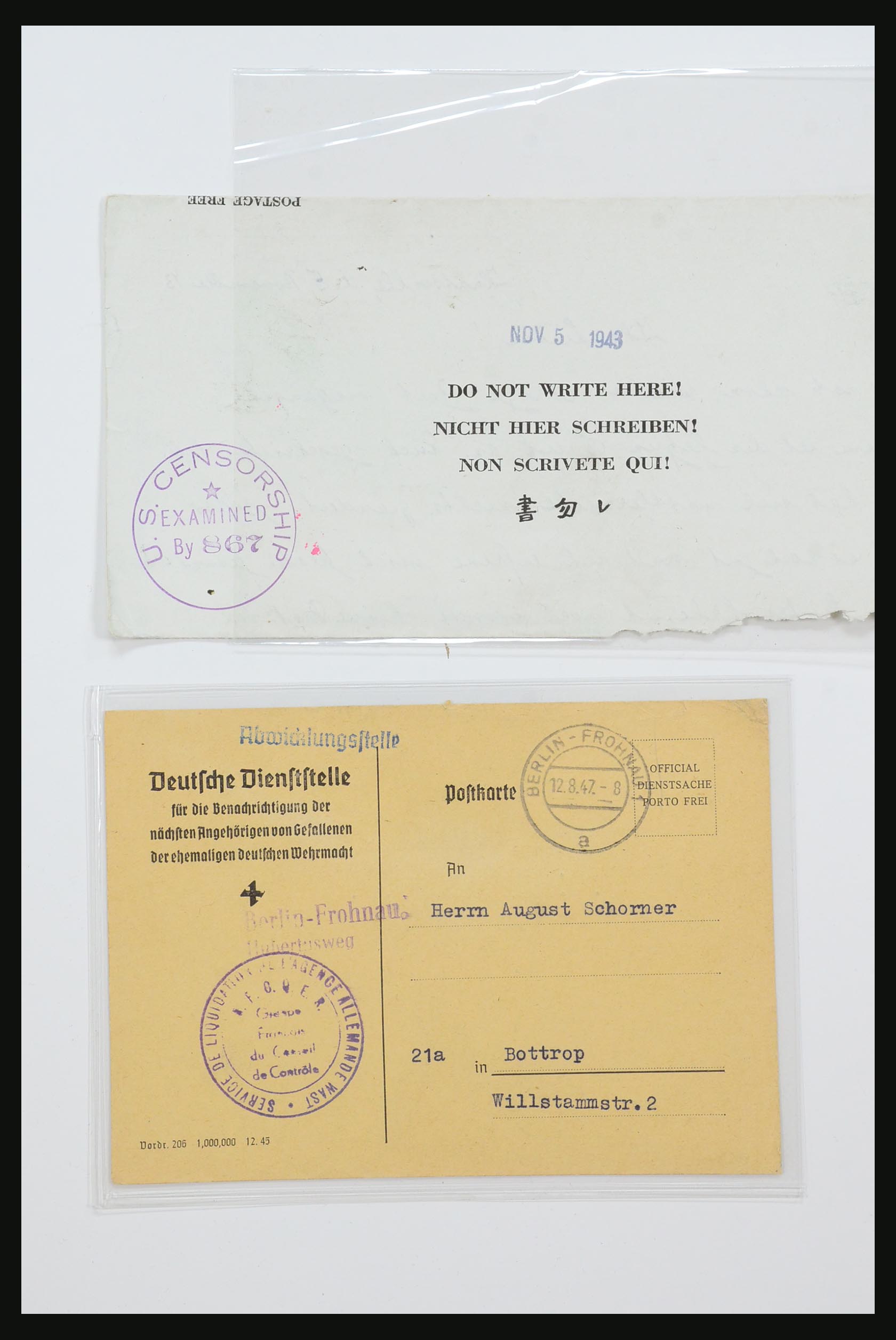 31357 039 - 31357 Wereld POW brieven 1942-1948.