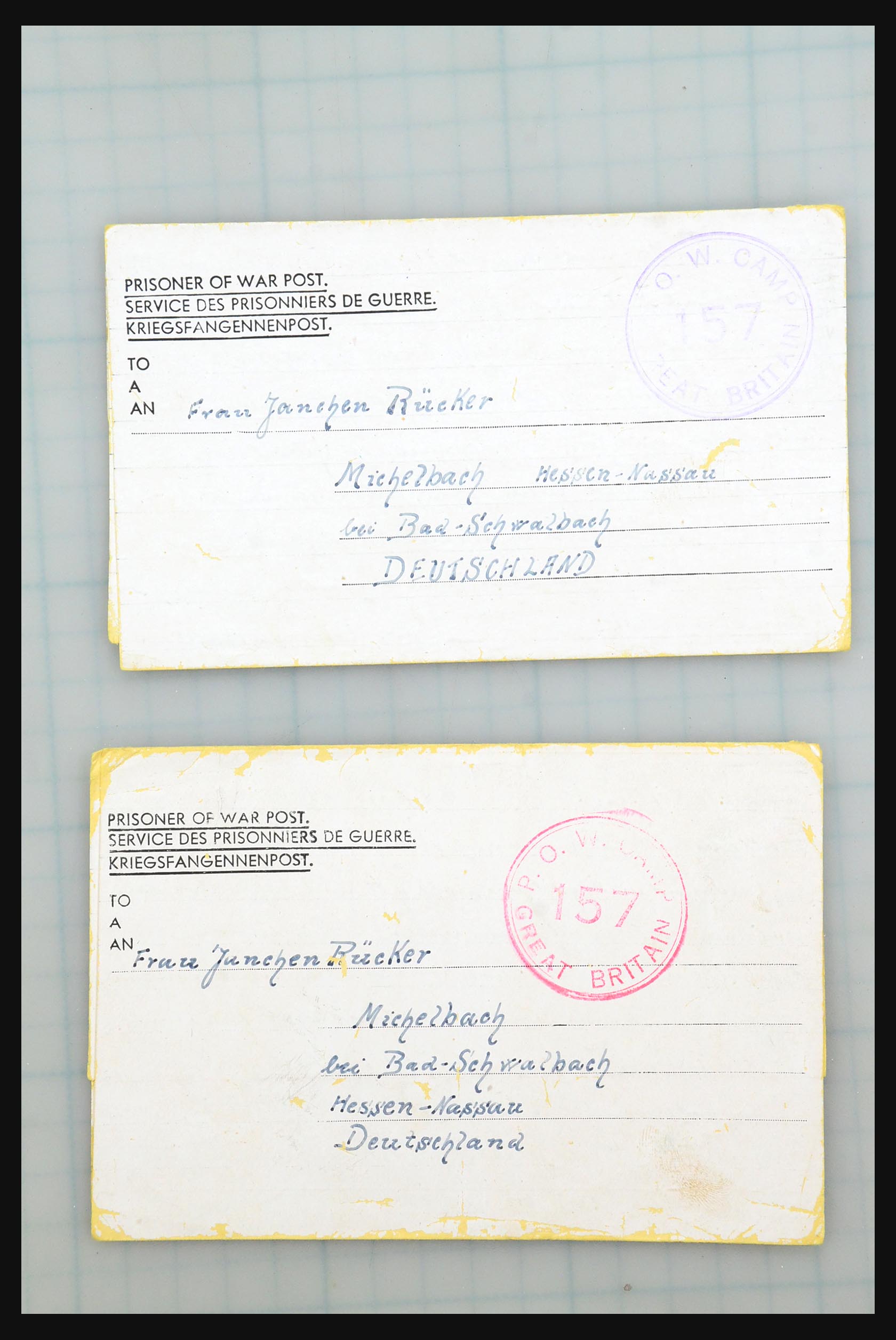 31357 049 - 31357 Wereld POW brieven 1942-1948.