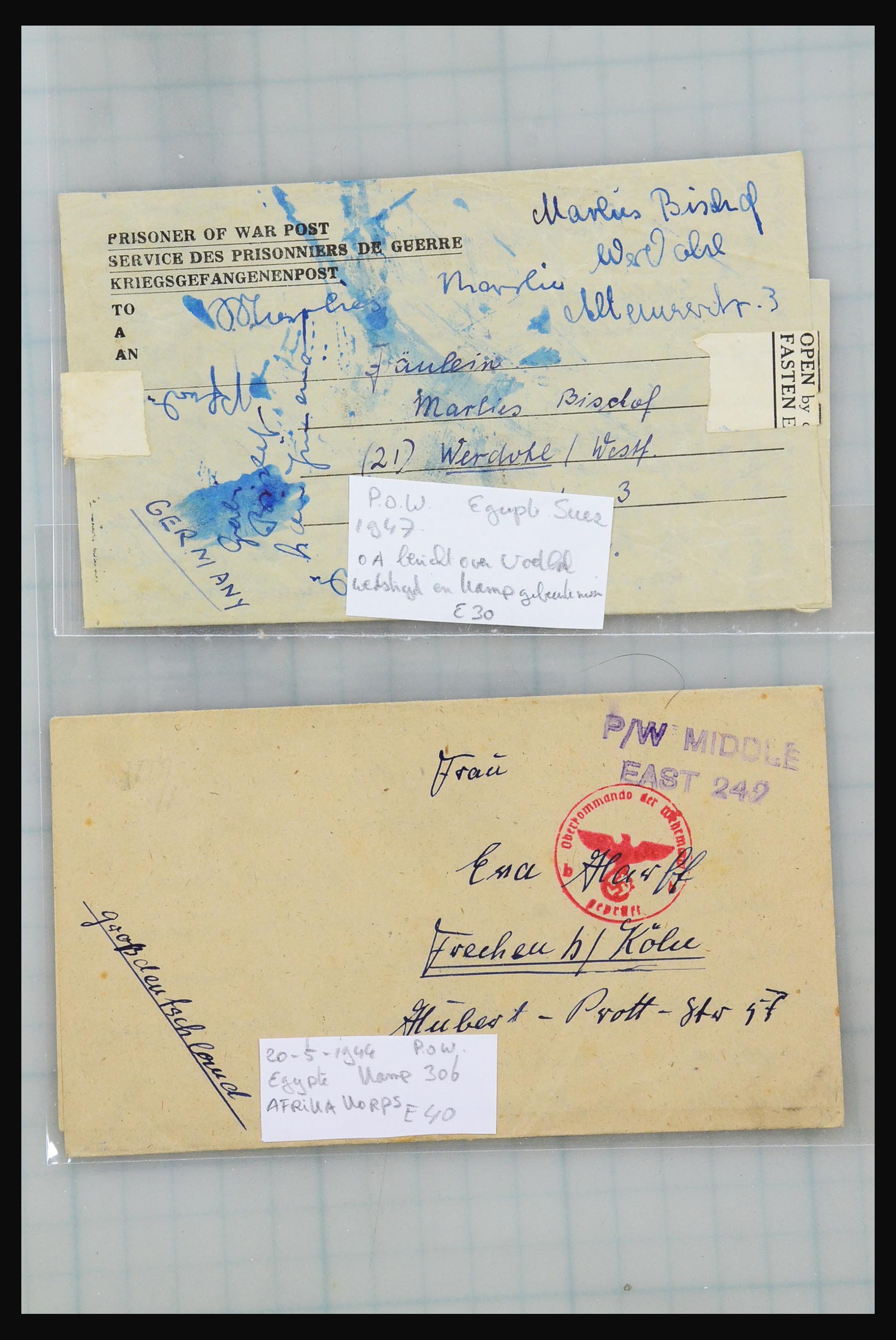 31357 053 - 31357 Wereld POW brieven 1942-1948.