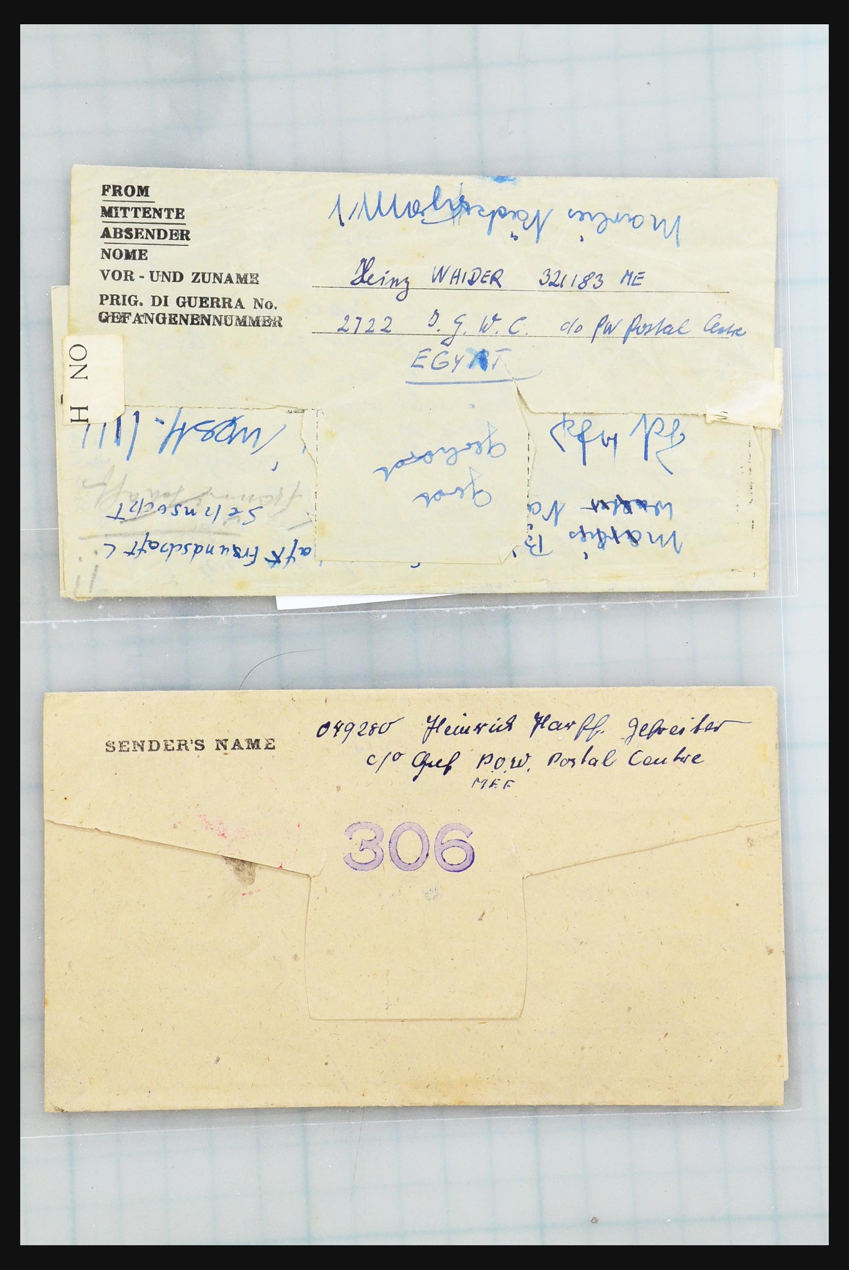 31357 054 - 31357 Wereld POW brieven 1942-1948.