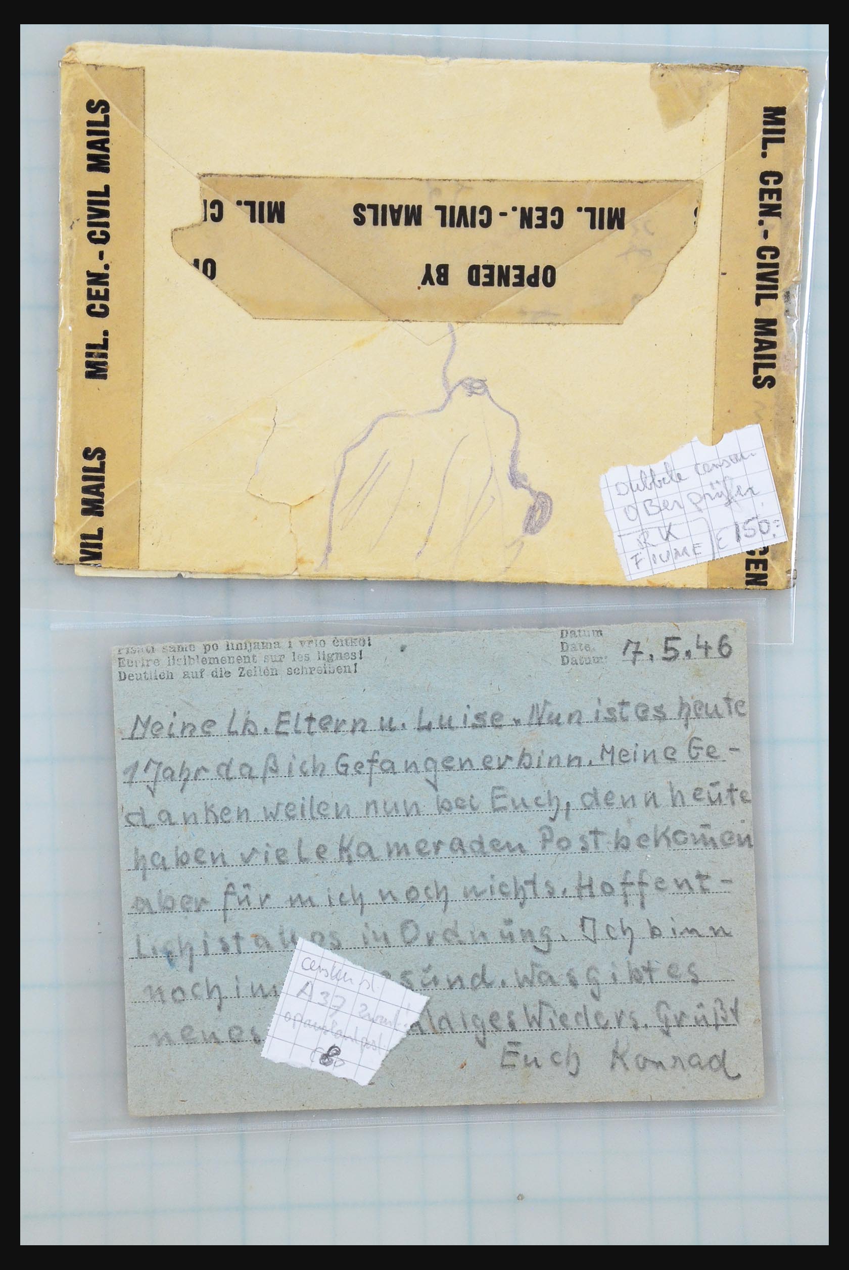 31357 126 - 31357 Wereld POW brieven 1942-1948.