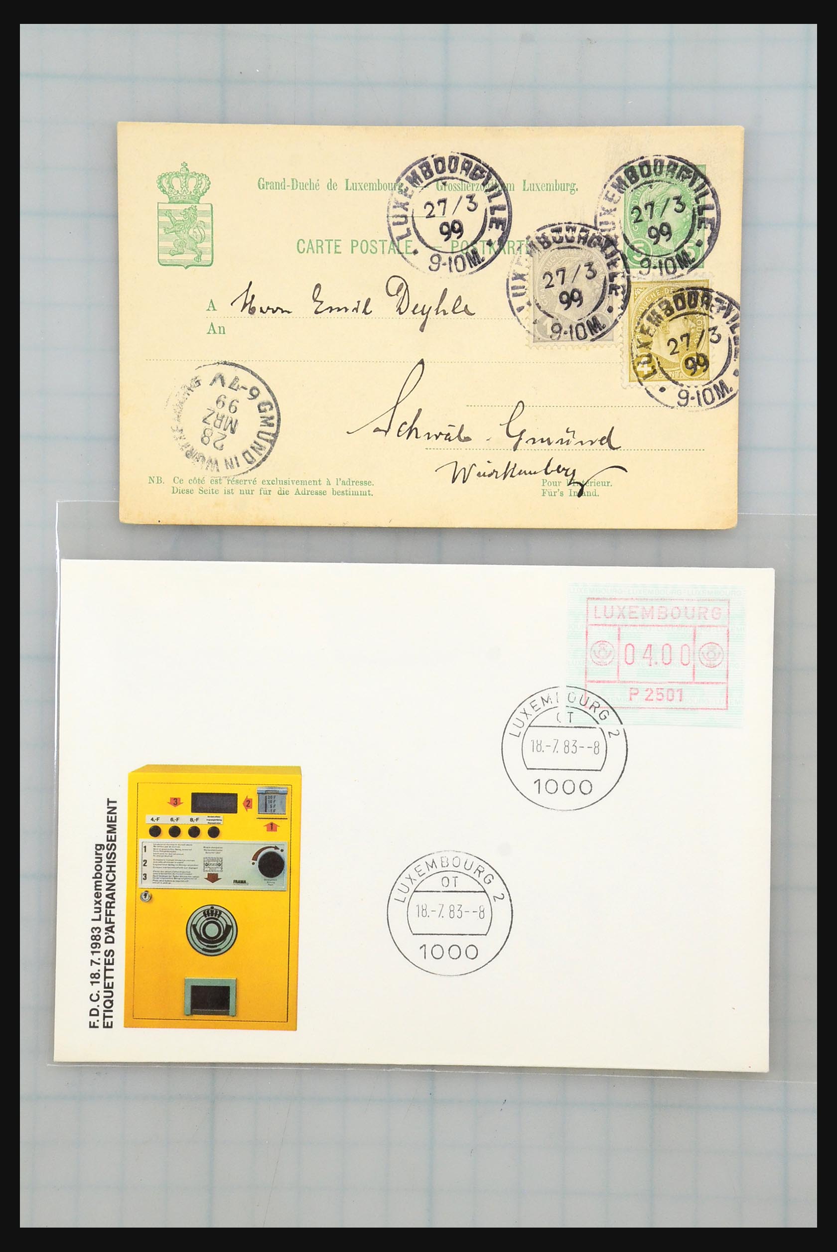 31358 002 - 31358 Portugal/Luxemburg/Greece covers 1880-1960.