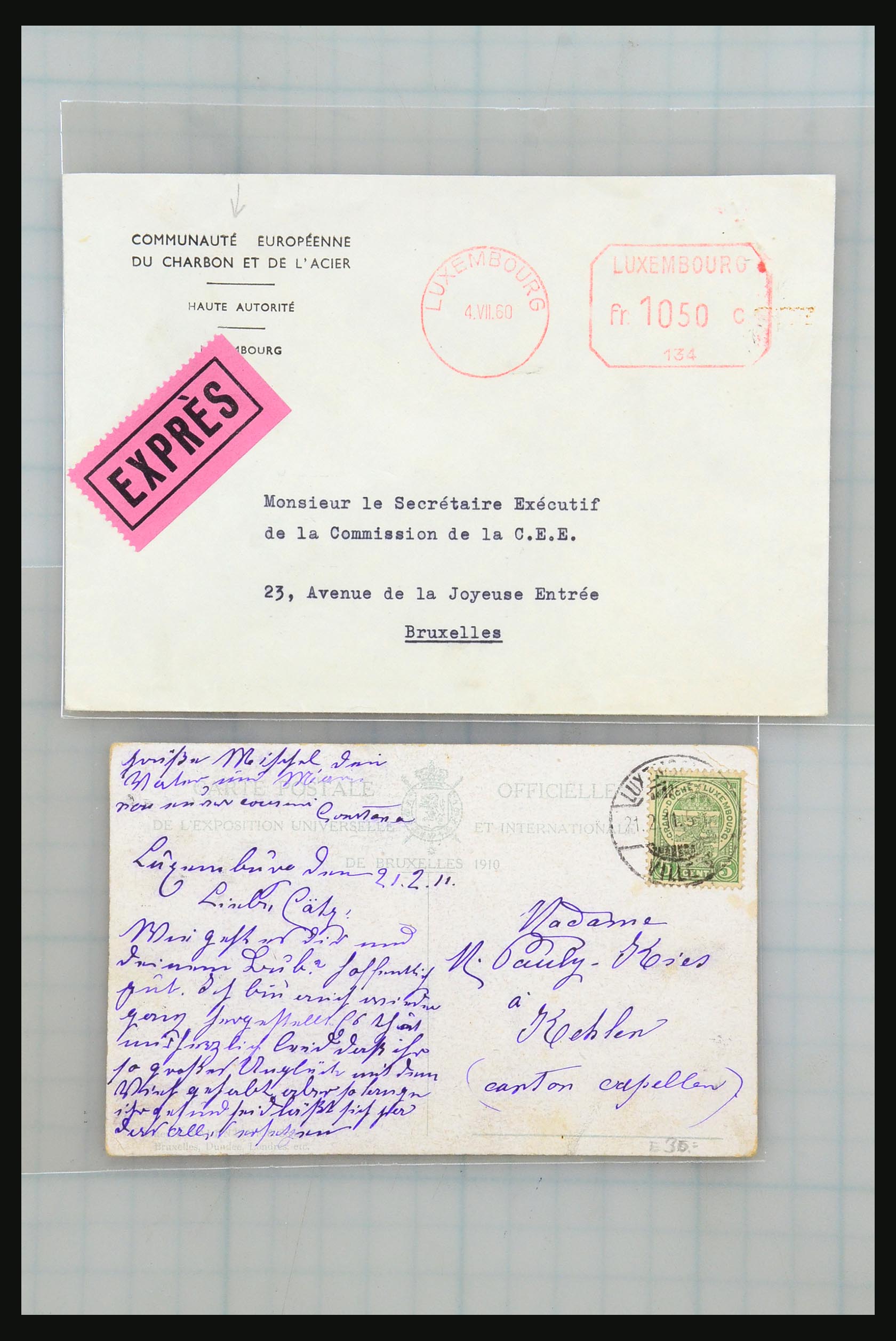 31358 007 - 31358 Portugal/Luxemburg/Griekenland brieven 1880-1960.