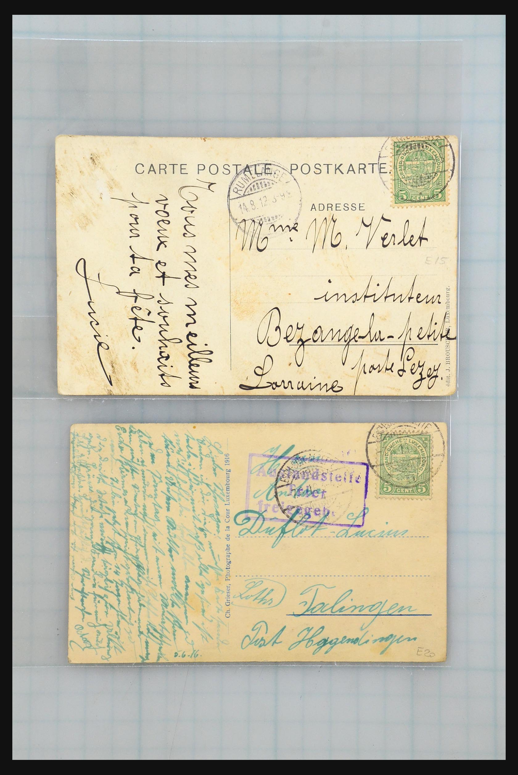 31358 011 - 31358 Portugal/Luxemburg/Griekenland brieven 1880-1960.