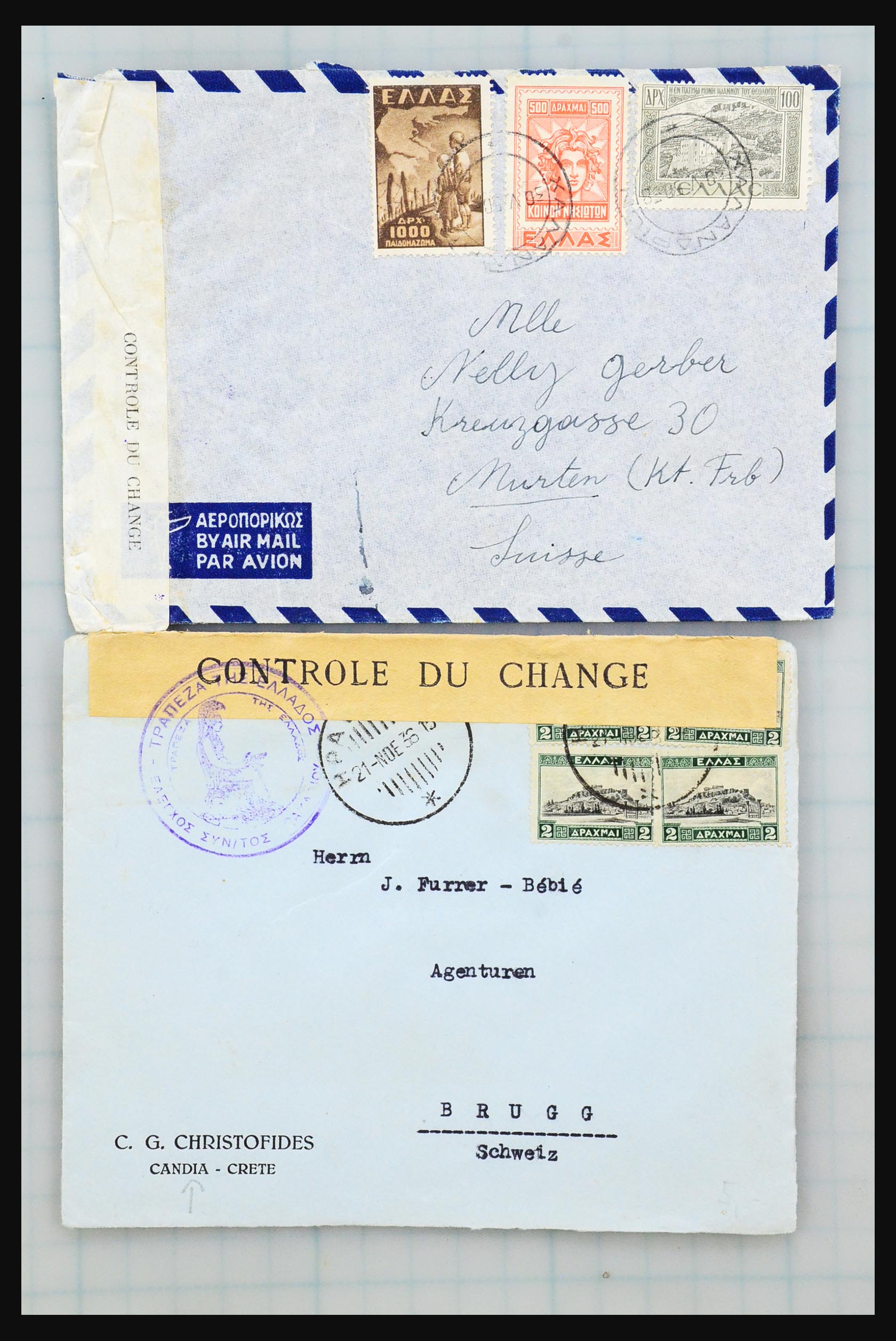31358 034 - 31358 Portugal/Luxemburg/Greece covers 1880-1960.