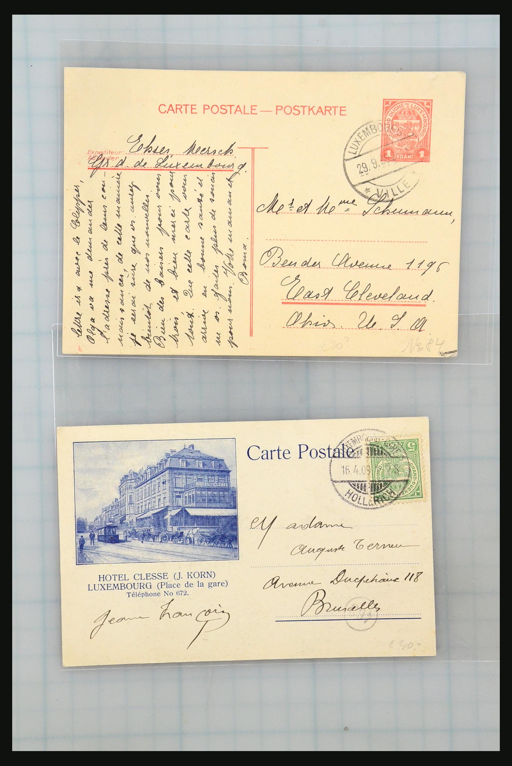 31358 040 - 31358 Portugal/Luxemburg/Griekenland brieven 1880-1960.