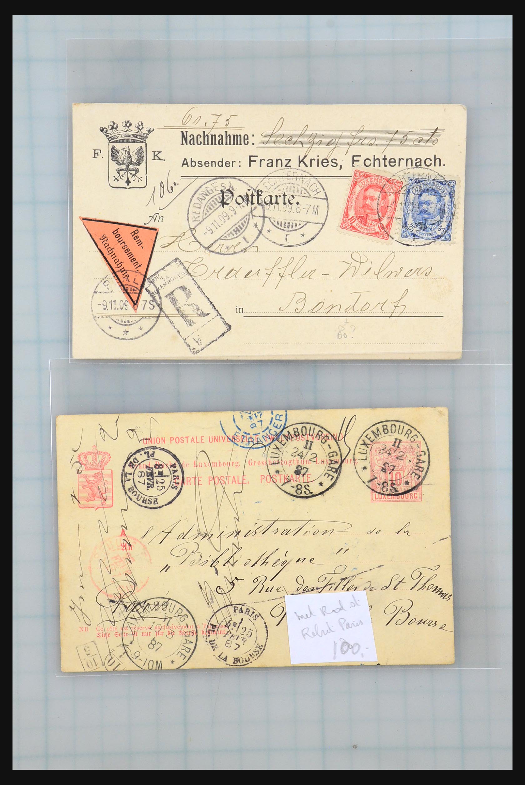 31358 048 - 31358 Portugal/Luxemburg/Greece covers 1880-1960.