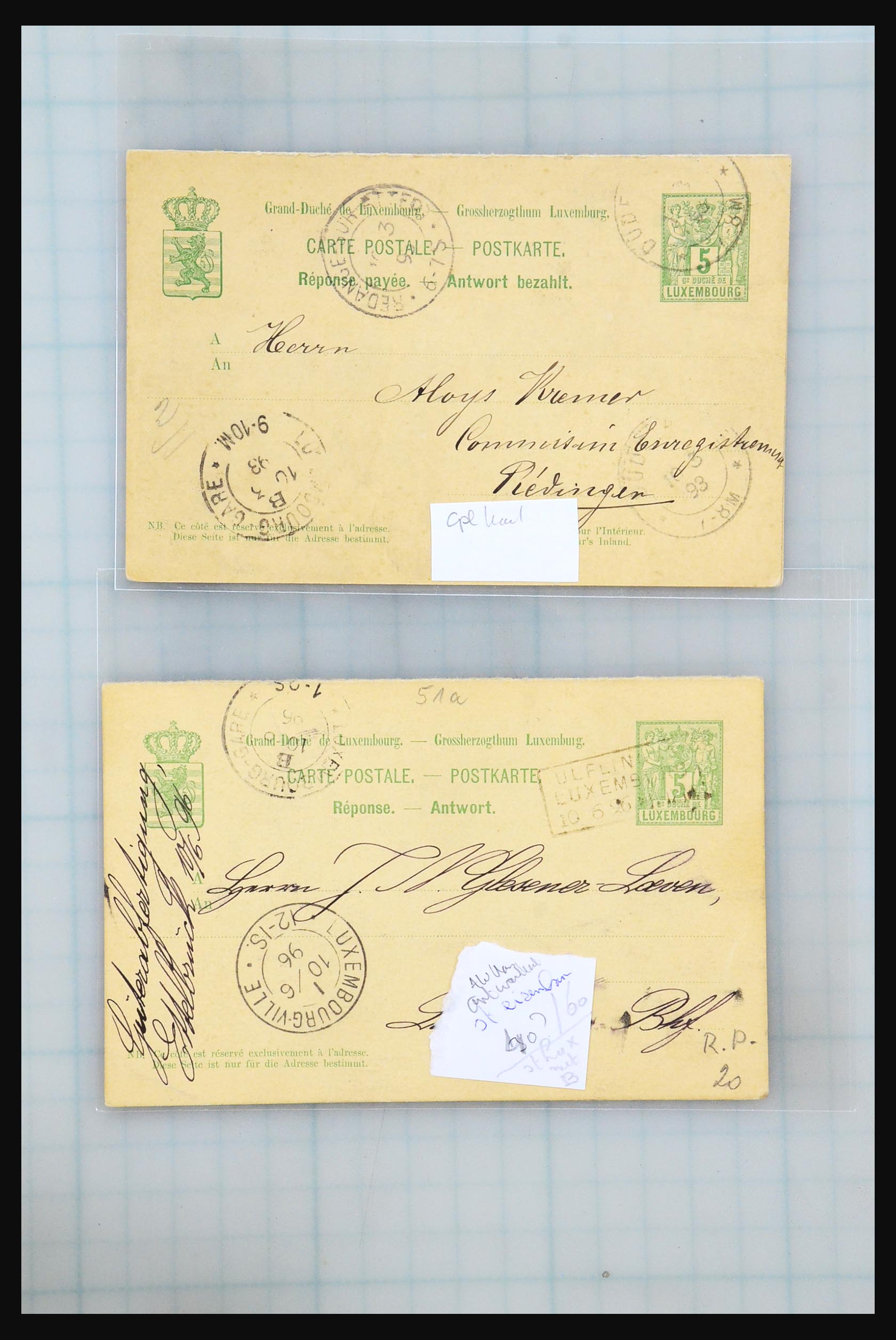 31358 050 - 31358 Portugal/Luxemburg/Griekenland brieven 1880-1960.